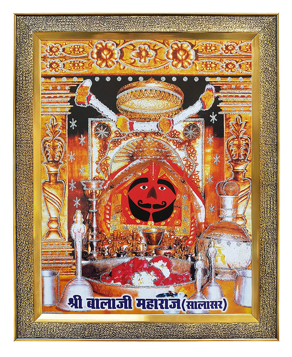 Koshtak Salasar Balaji Dham Hanuman Ji Photo Frame With Unbreakable Glass For Wall Hanging Gift Temple Puja Room Home Decor And Worship, Amazon.in: Home & Kitchen