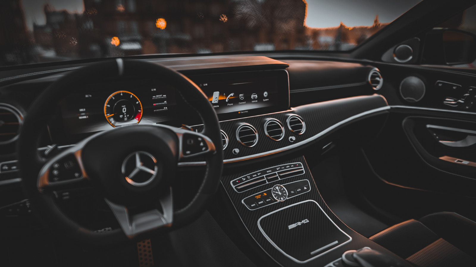 Wallpaper, Mercedes e63s, brabus 800, Mercedes Benz, Mercedes AMG, vehicle, Forza Horizon 4, video games, car interior 1920x1080
