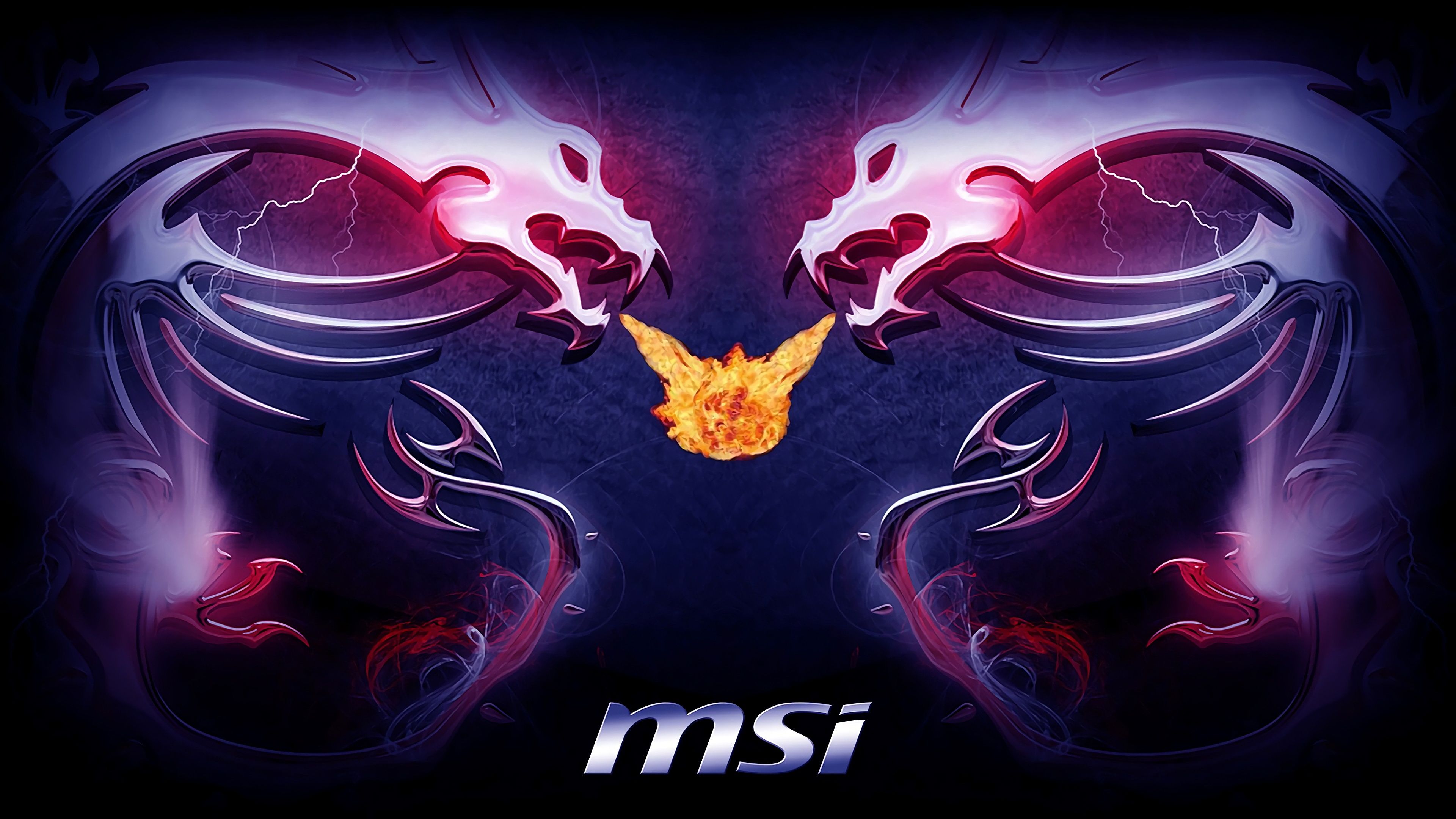 MSI Logo Dragon 4k wallpaper. Logo dragon, Uhd wallpaper, Gaming wallpaper