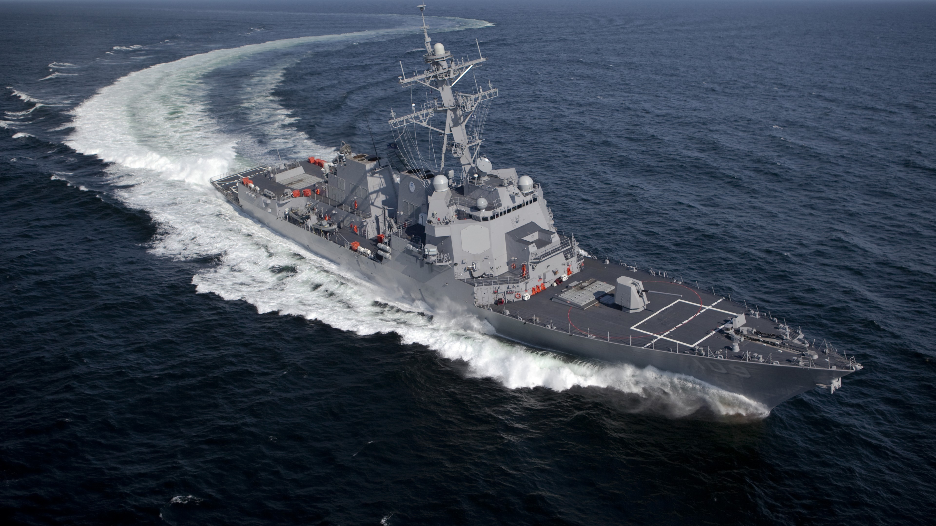 Wallpaper USS Jason Dunham, DDG Arleigh Burke Class, Destroyer, U.S. Navy, Sea, Maneuver, Military