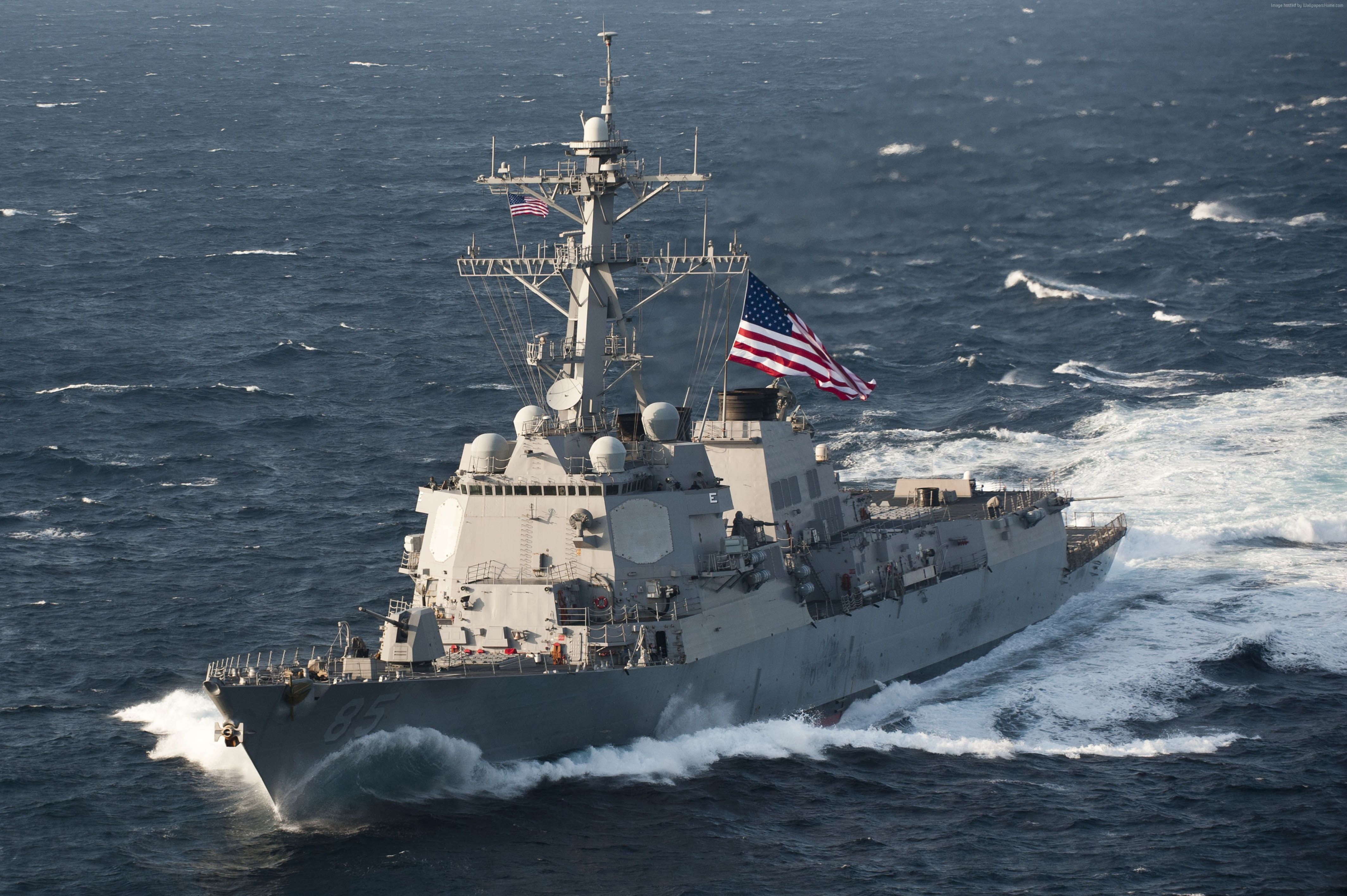 U.S. Navy #DDG 85 #destroyer #warship Arleigh Burke Class USS McCampbell K #wallpaper #hdwallpaper #deskt. Us Navy Ships, Arleigh Burke Class Destroyer, Warship