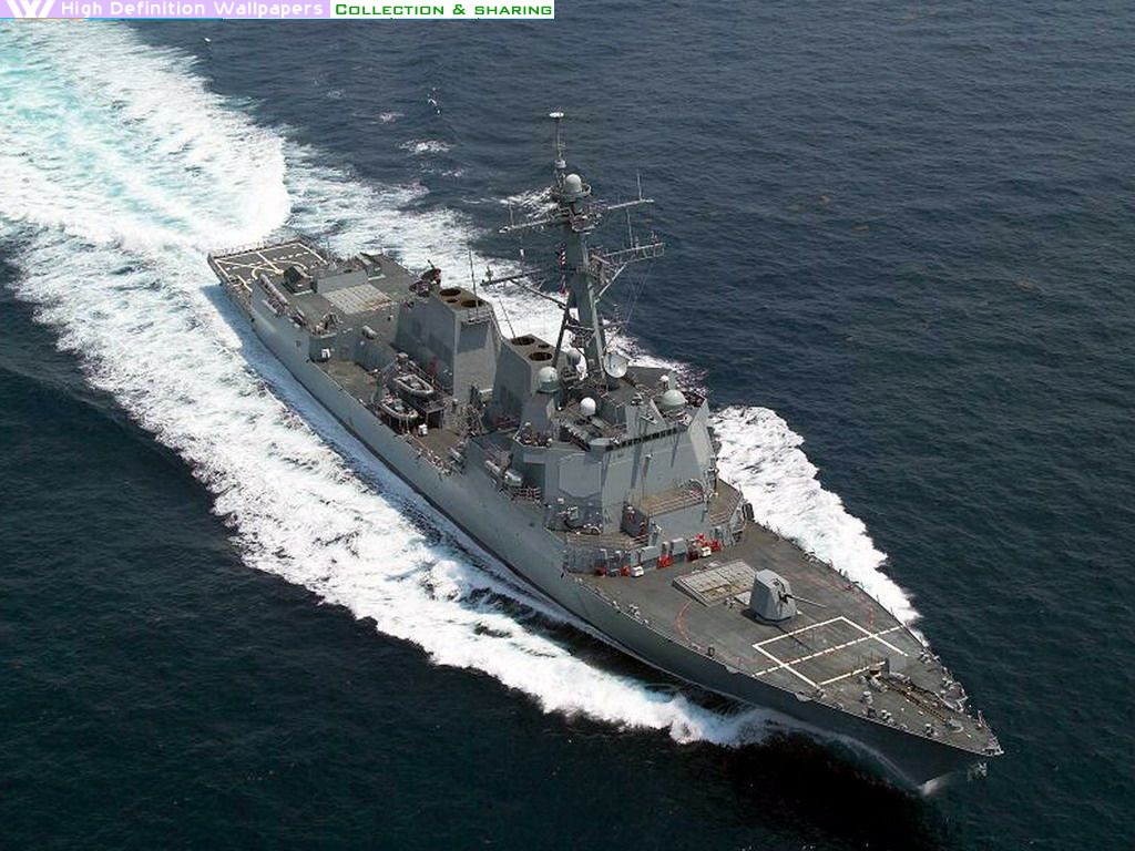 Download USA Navy Arleigh Burke Class DDG Missile Destroyer Wallpaper 1024x768