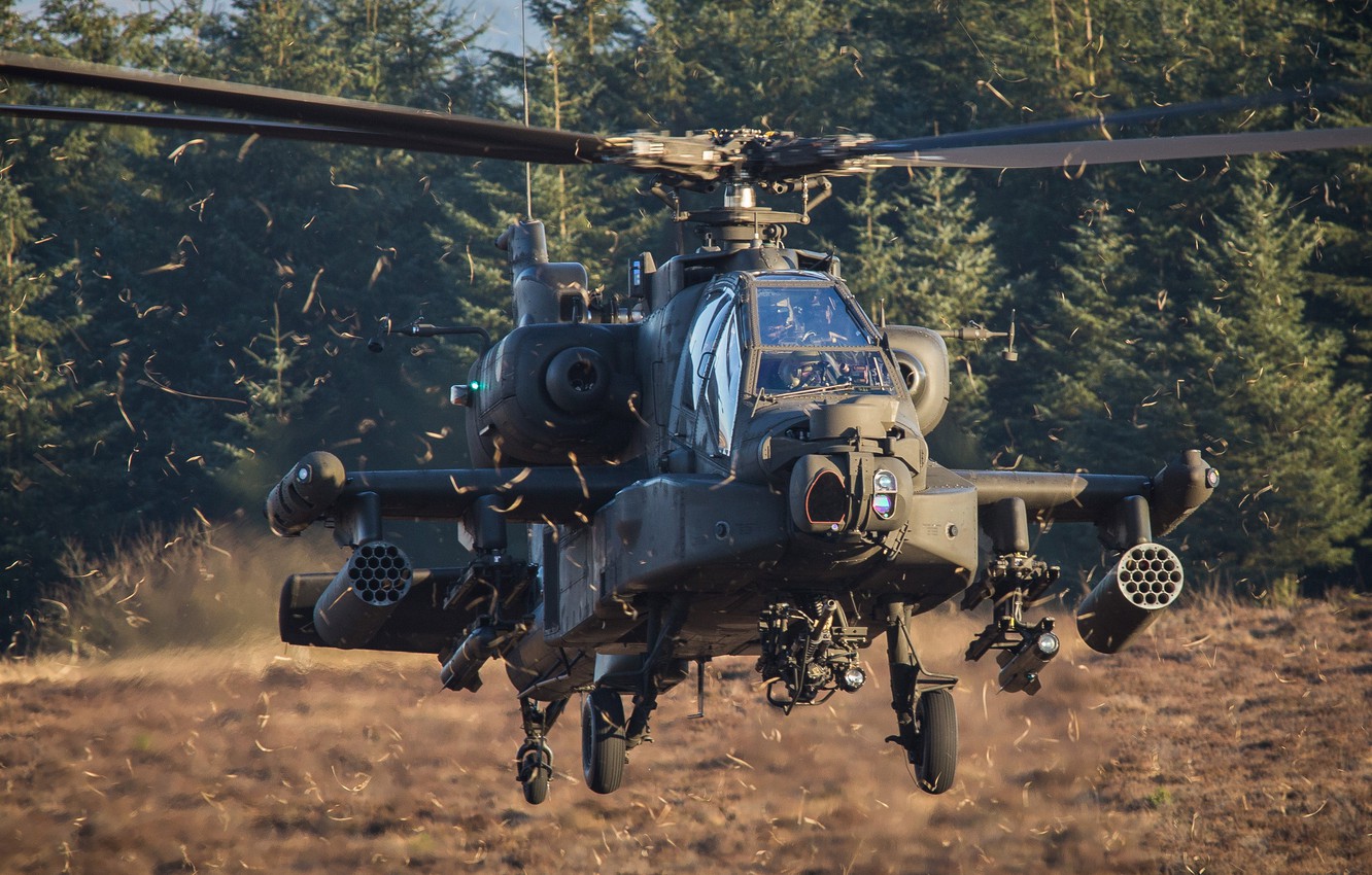 Wallpaper Apache, AH 64 Apache, Royal Netherlands Air Force, Attack Helicopter, Netherlands Air Force, Boeing AH 64D Apache Image For Desktop, Section авиация