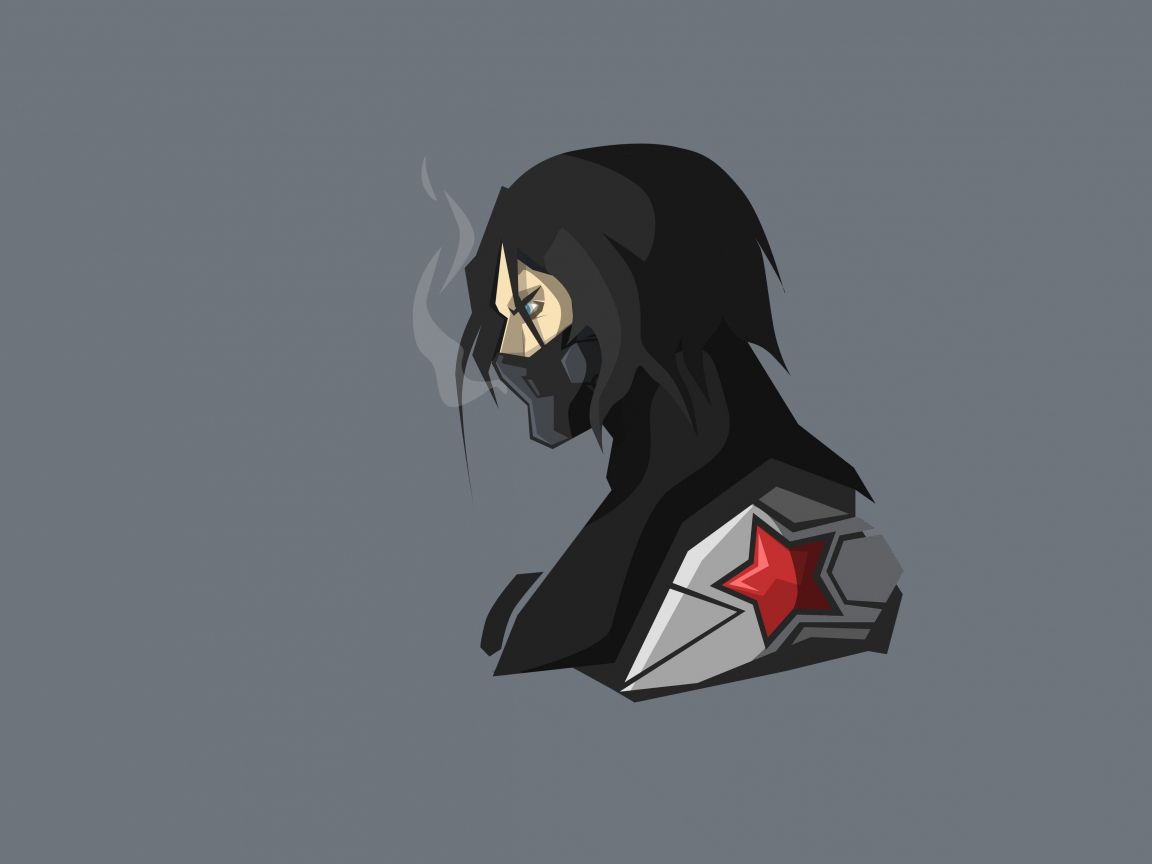 Winter Soldier Minimalist Wallpaper Free Winter Soldier Minimalist Background