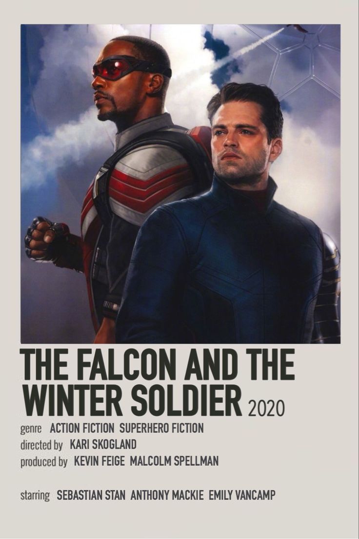 the falcon and the winter soldier. Avengers movie posters, Marvel movie posters, Movie posters minimalist