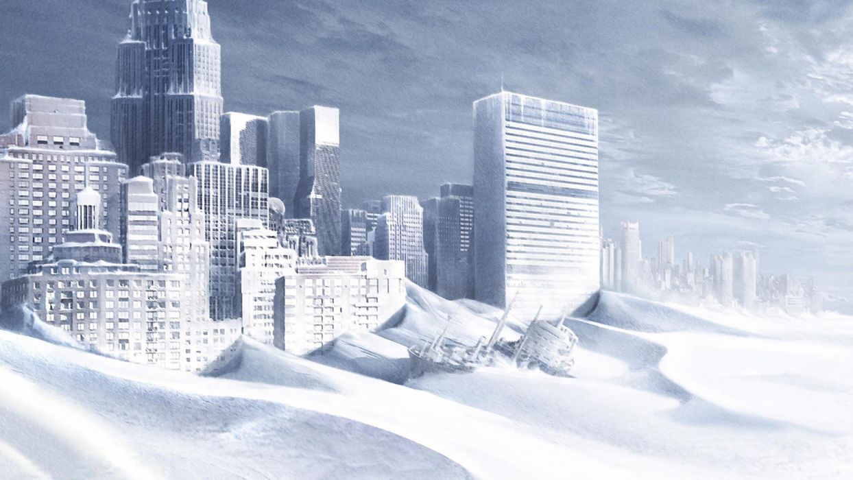THE DAY AFTER TOMORROW Apocalyptic Winter Snow Ice Dark Sci Fi F Wallpaperx1080