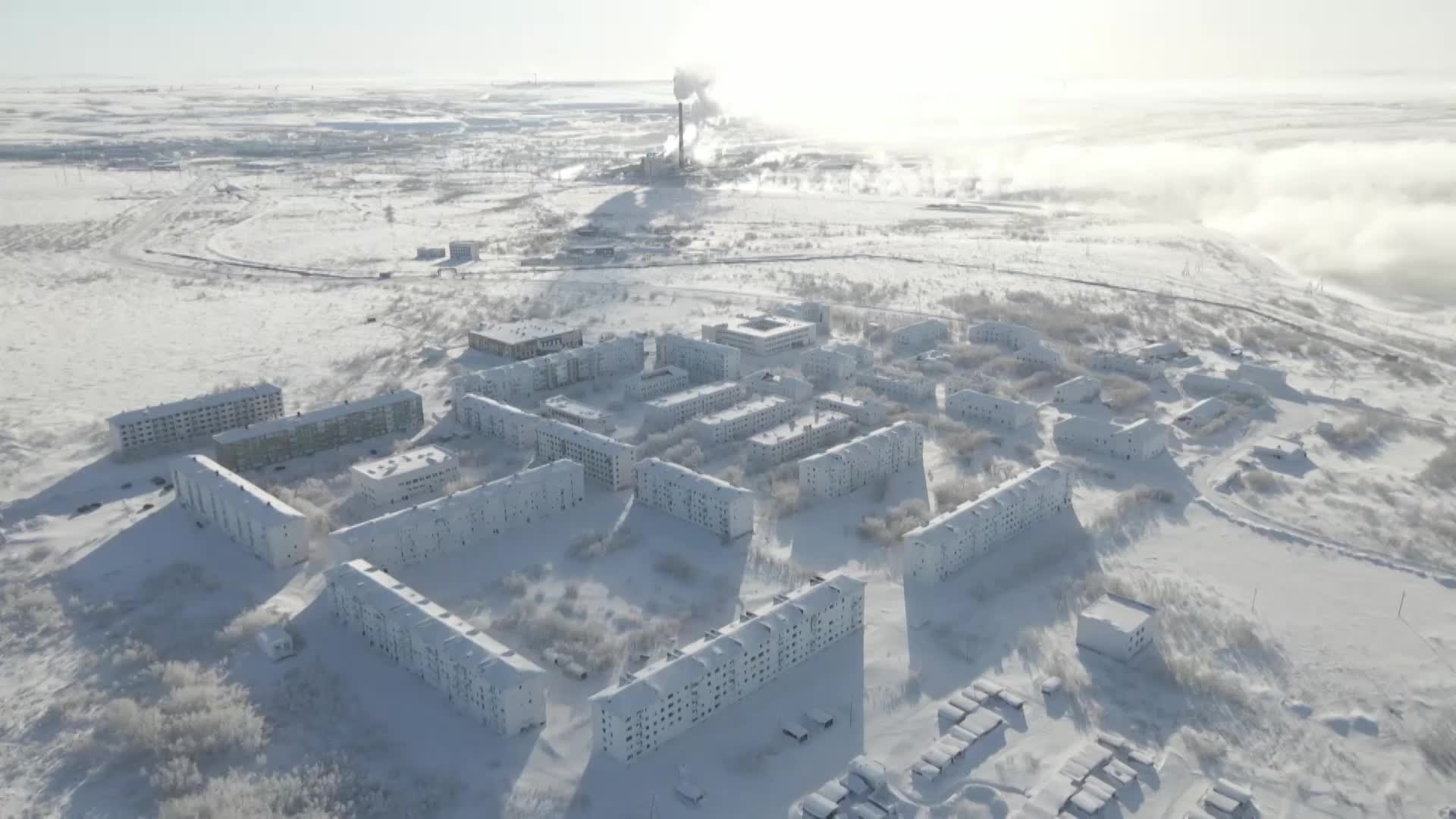 Russian Ghost Town Buried in Snow from The Weather Channel