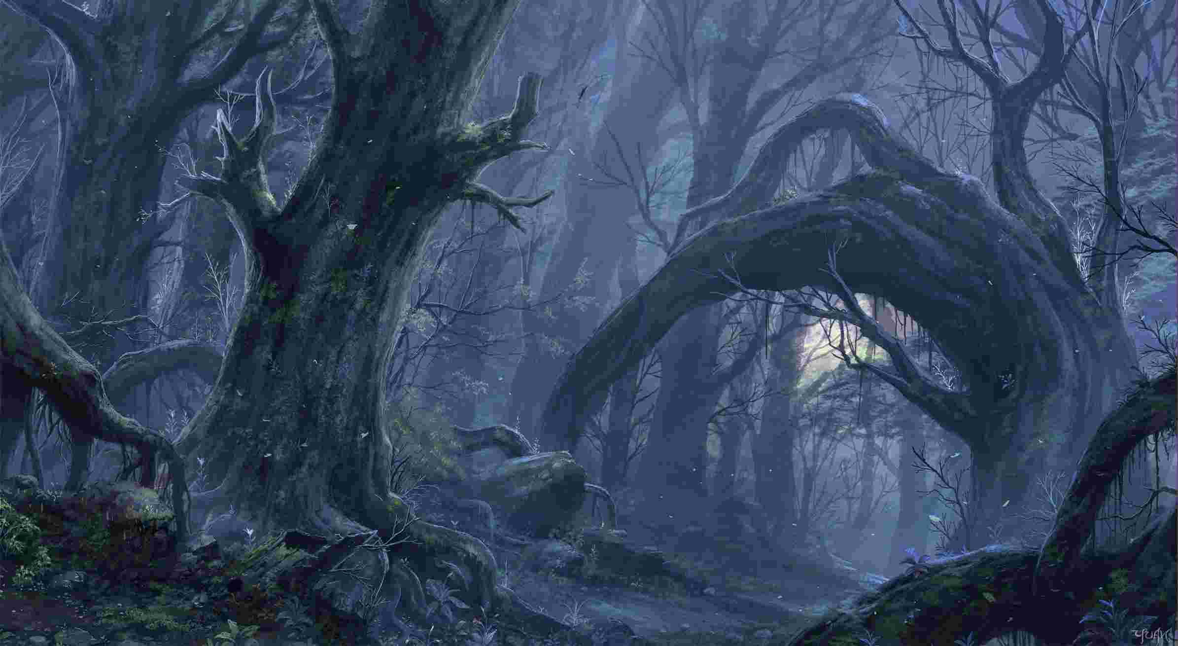 Dark Forest Fantasy Art