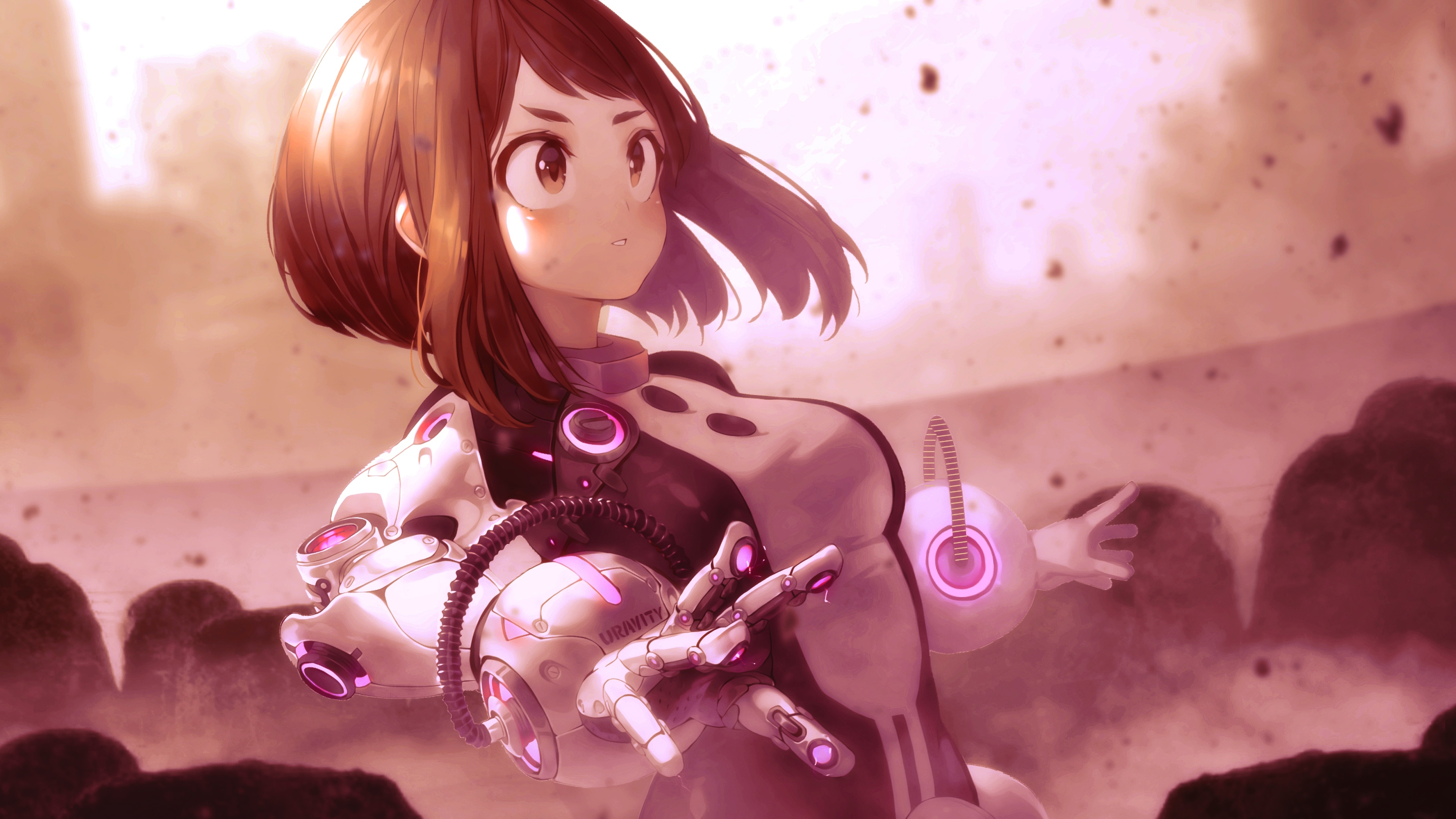Ochaco Uraraka, My Hero Academia, 4K wallpaper. Mocah HD Wallpaper