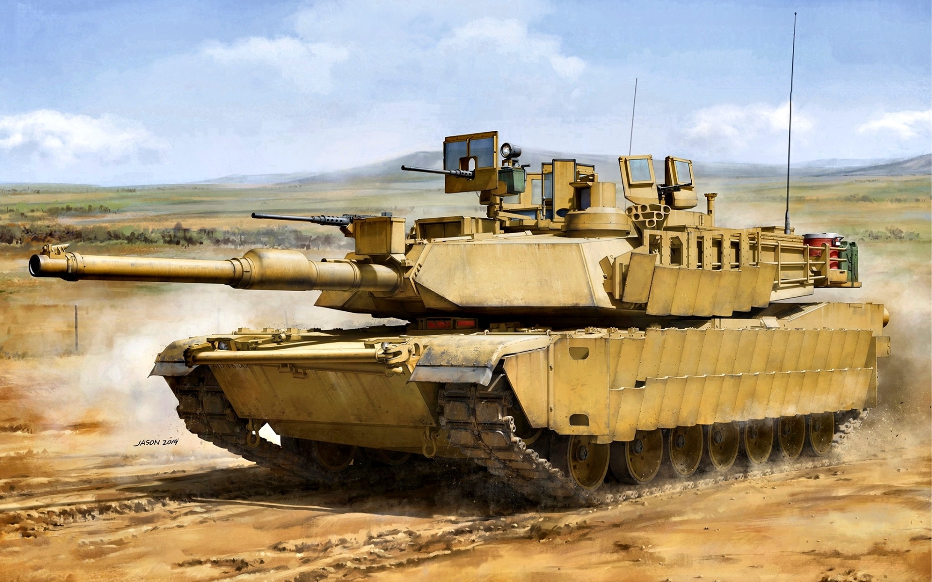 Artistic, M1, Abrams, Tank Wallpaper & Background Image