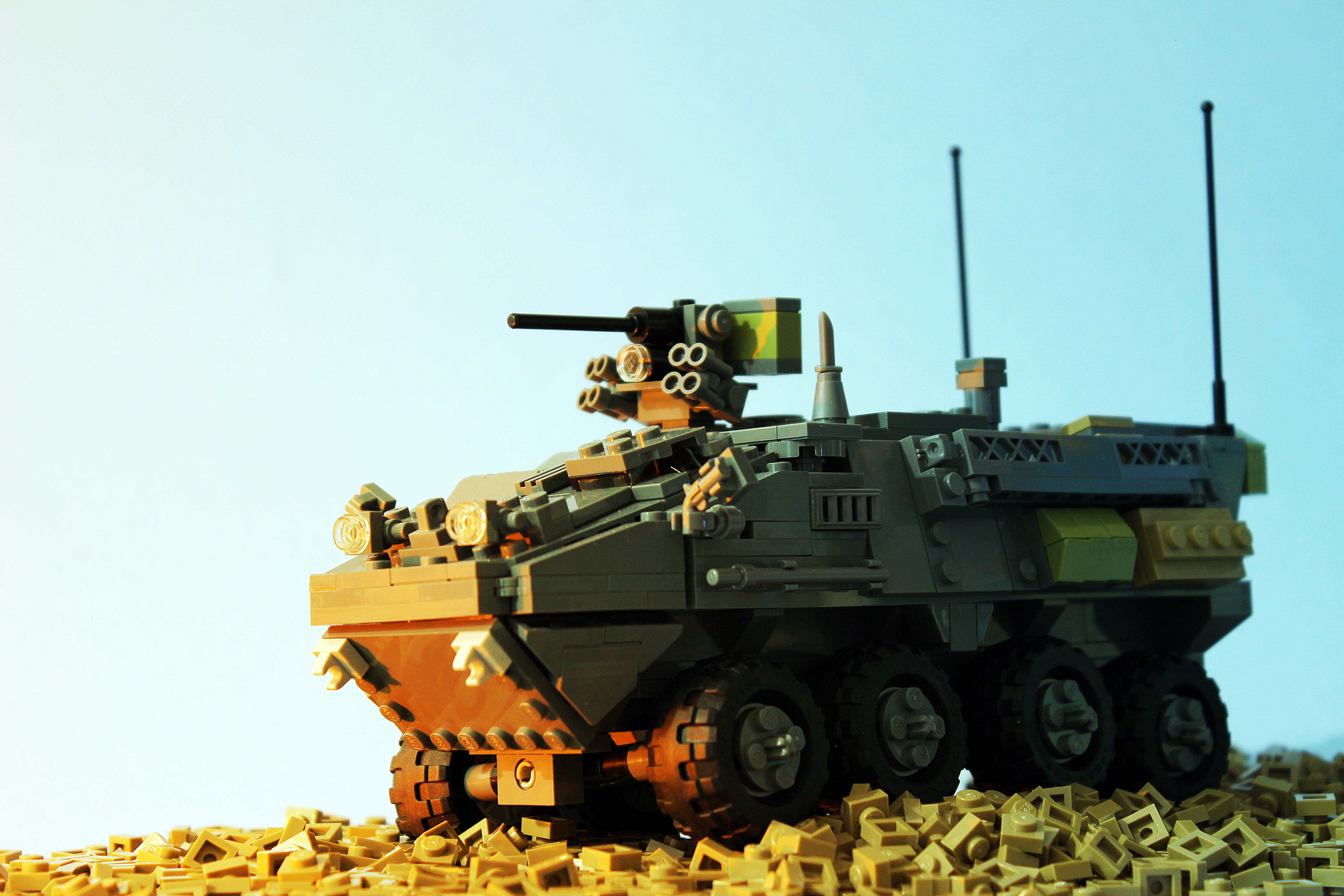 Wallpaper, LEGO, military, vehicle, stryker 5184x3456