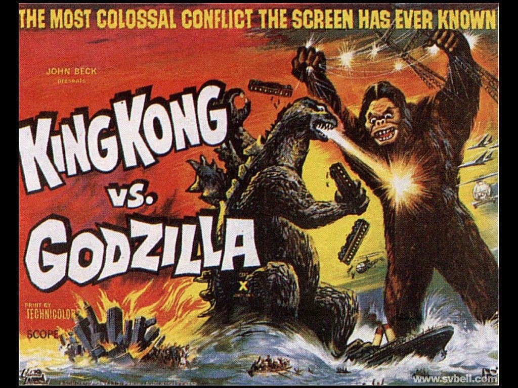 King Kong vs Godzilla. King kong vs godzilla, King kong, Godzilla