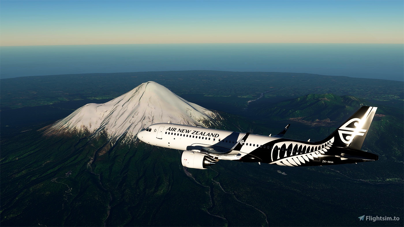 A32NX Air New Zealand A320 Neo ZK NHA 8K Microsoft Flight Simulator