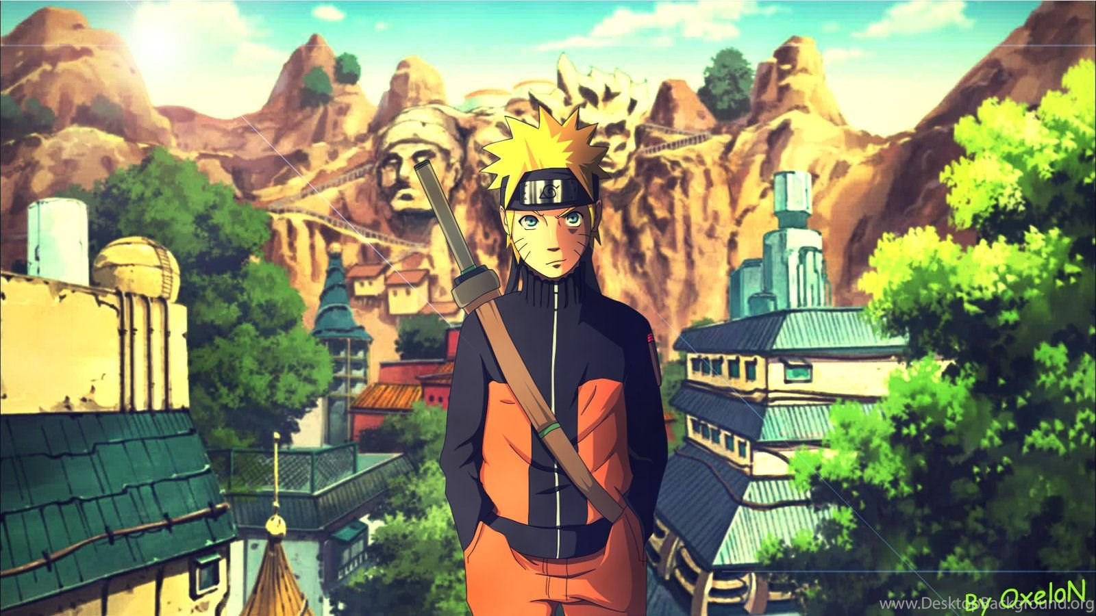 Naruto Shippuuden Naruto Konoha (Wallpaper) By OxeloN Desktop Background