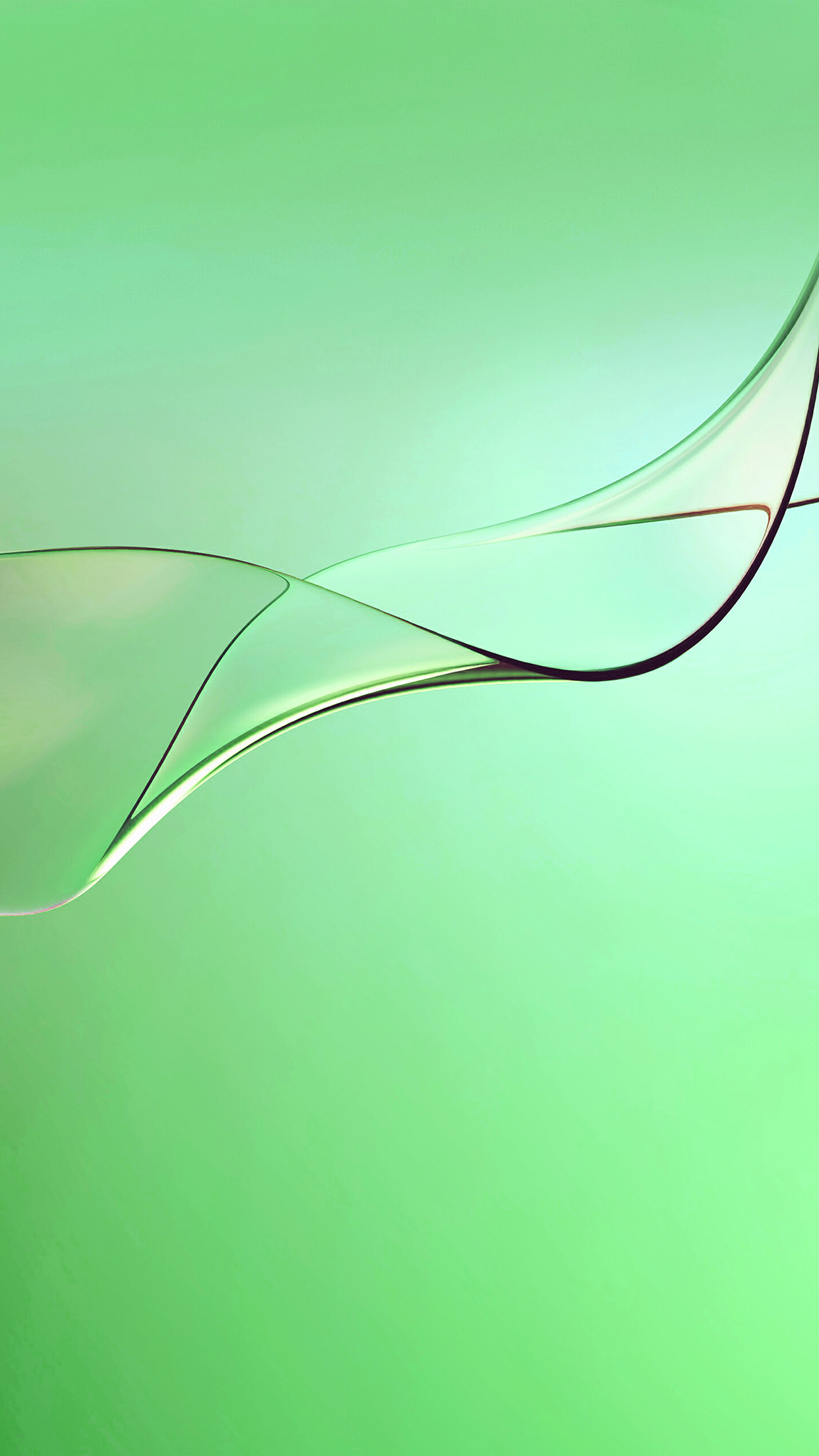 curves green abstract pattern background