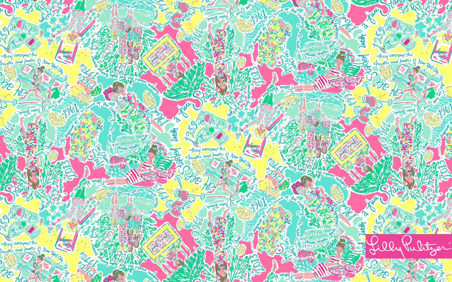 Lilly Pulitzer Computer Background