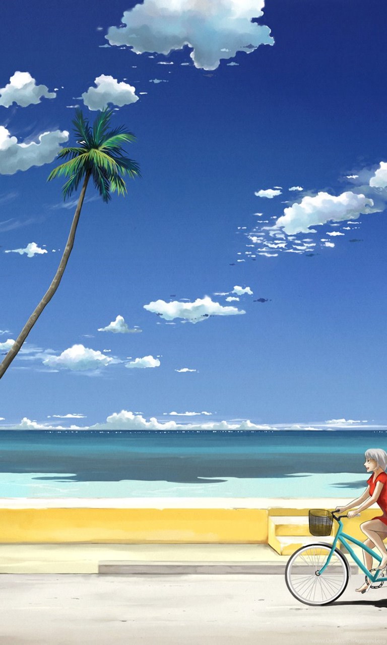 Beach Anime Girls, Desktop And Mobile Wallpaper, Wallippo Desktop Background