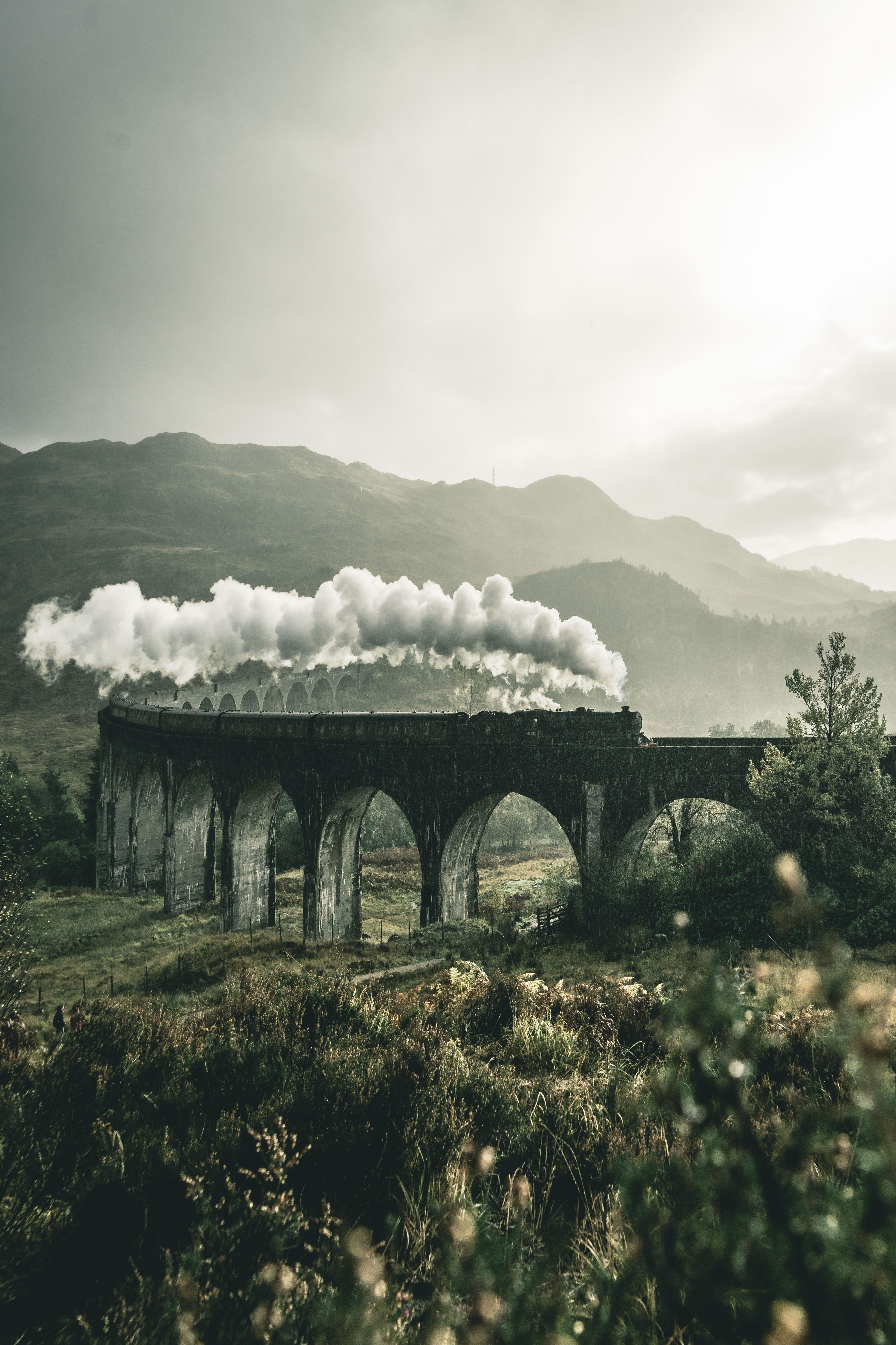 Harry Potter Train. Wallpaper for iPhone X. Magical places, Ullapool, Scotland travel