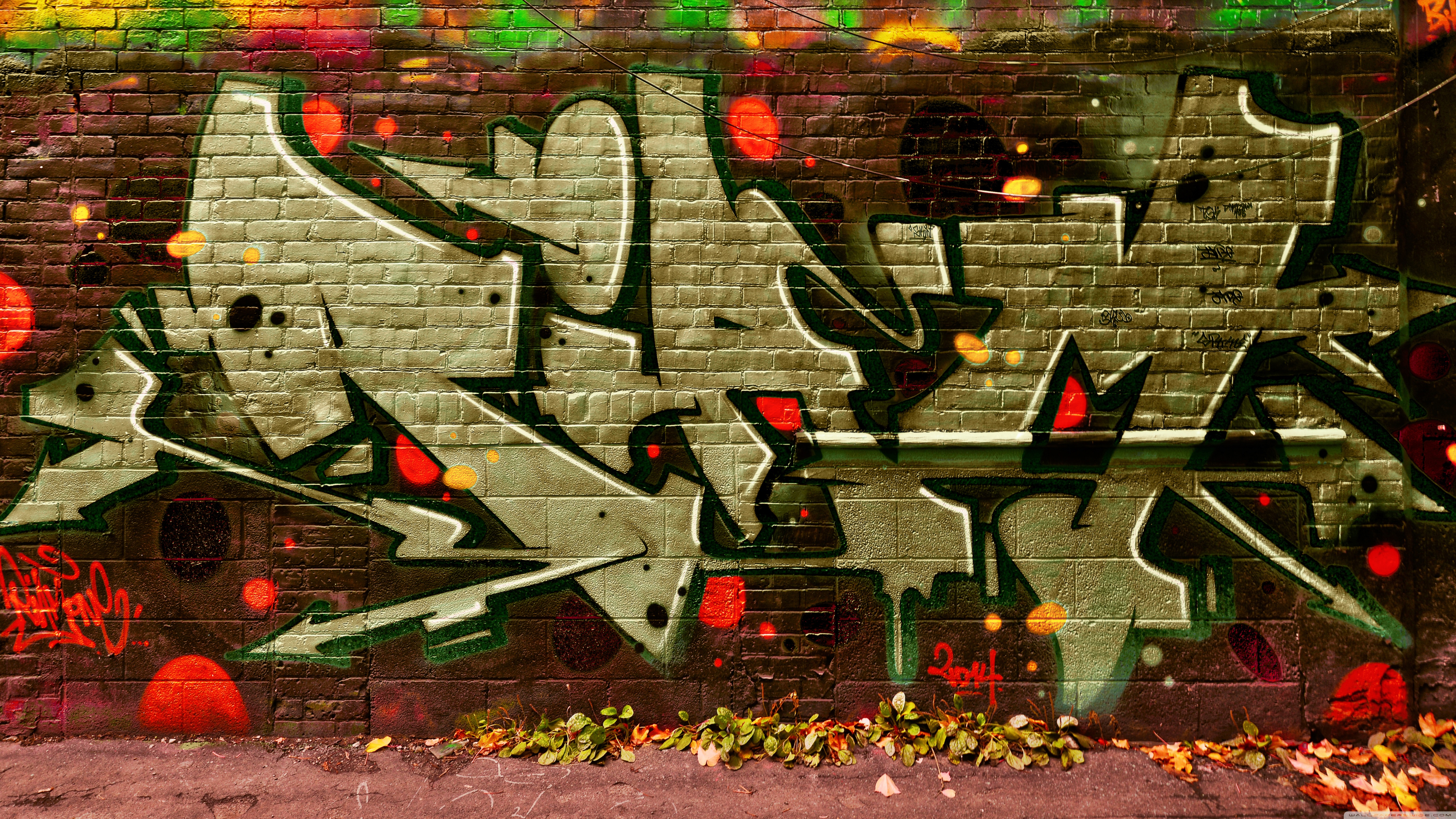 Graffiti October Falls Ultra HD Desktop Background Wallpaper for 4K UHD TV, Widescreen & UltraWide Desktop & Laptop, Tablet