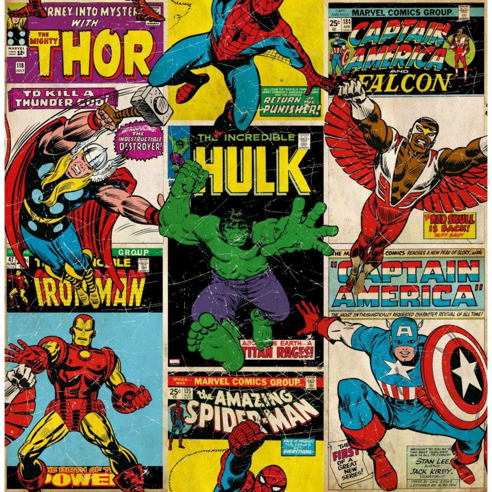 Retro Marvel Wallpaper That Had Gone Way Too Far. Retro Marvel Wallpaper /2Qc0OTR. Retro wallpaper, Marvel comics wallpaper, Retro comic