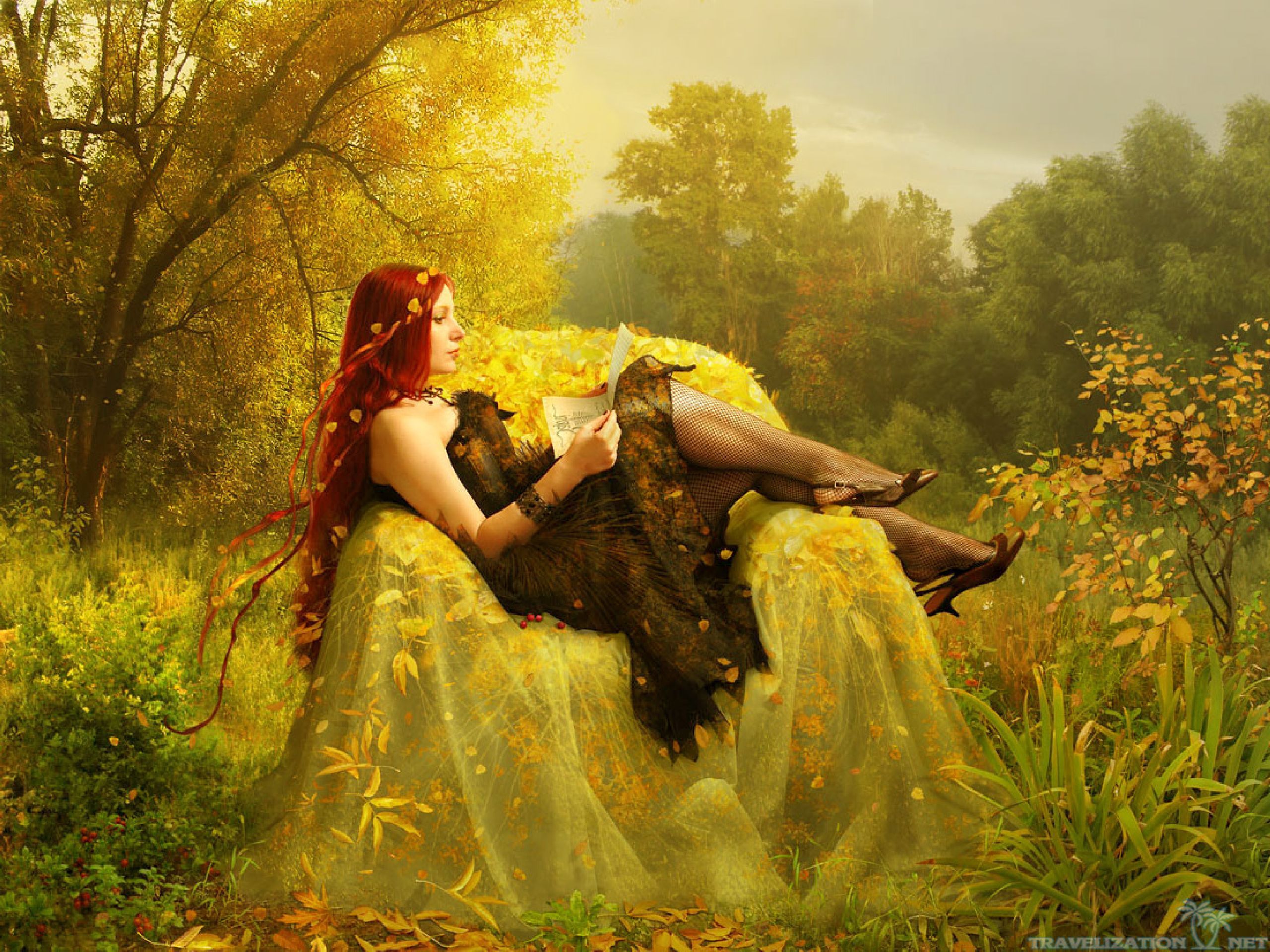 Thanksgiving Fairy Wallpaper