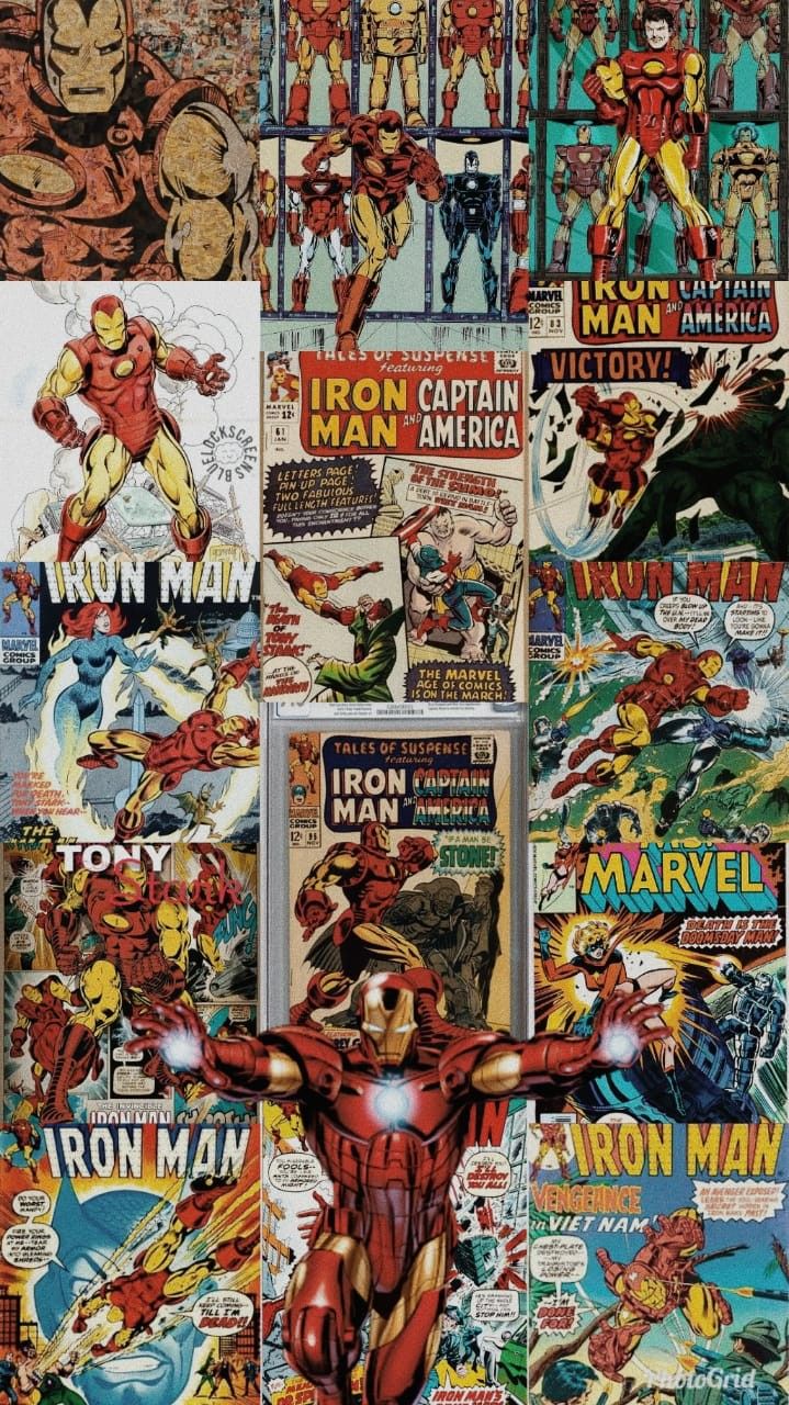 Vintage Iron Man Comic Wallpaper