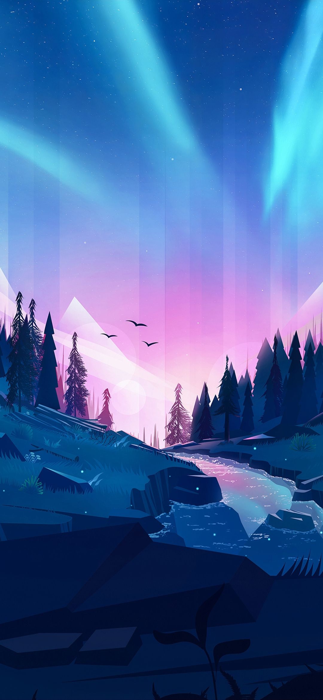 Gradient mountain. Desktop wallpaper art, Artistic wallpaper, Anime scenery wallpaper