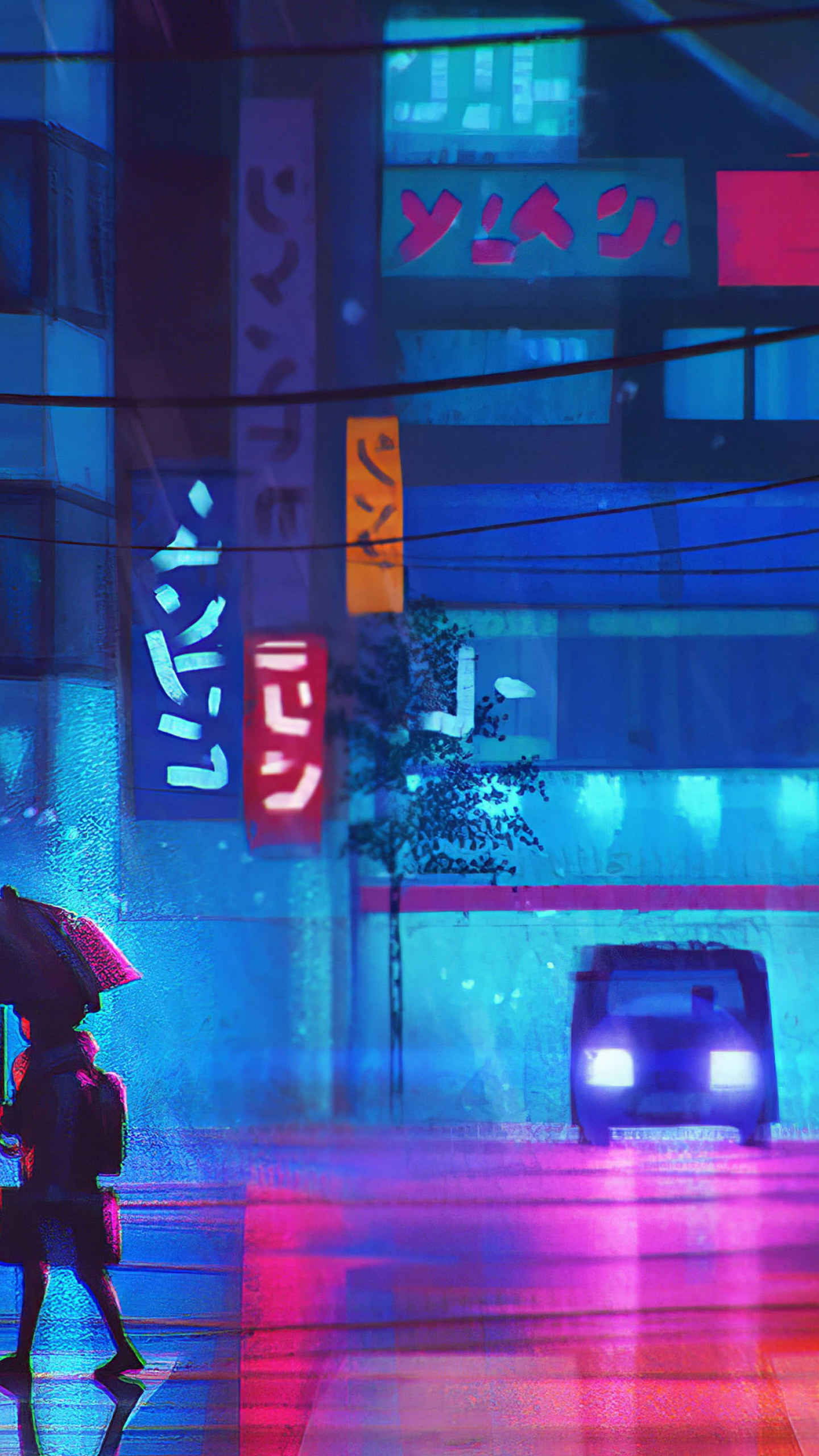 Wallpaper Anime, Landscape, Neon, Colorful • Wallpaper For You HD Wallpaper For Desktop & Mobile
