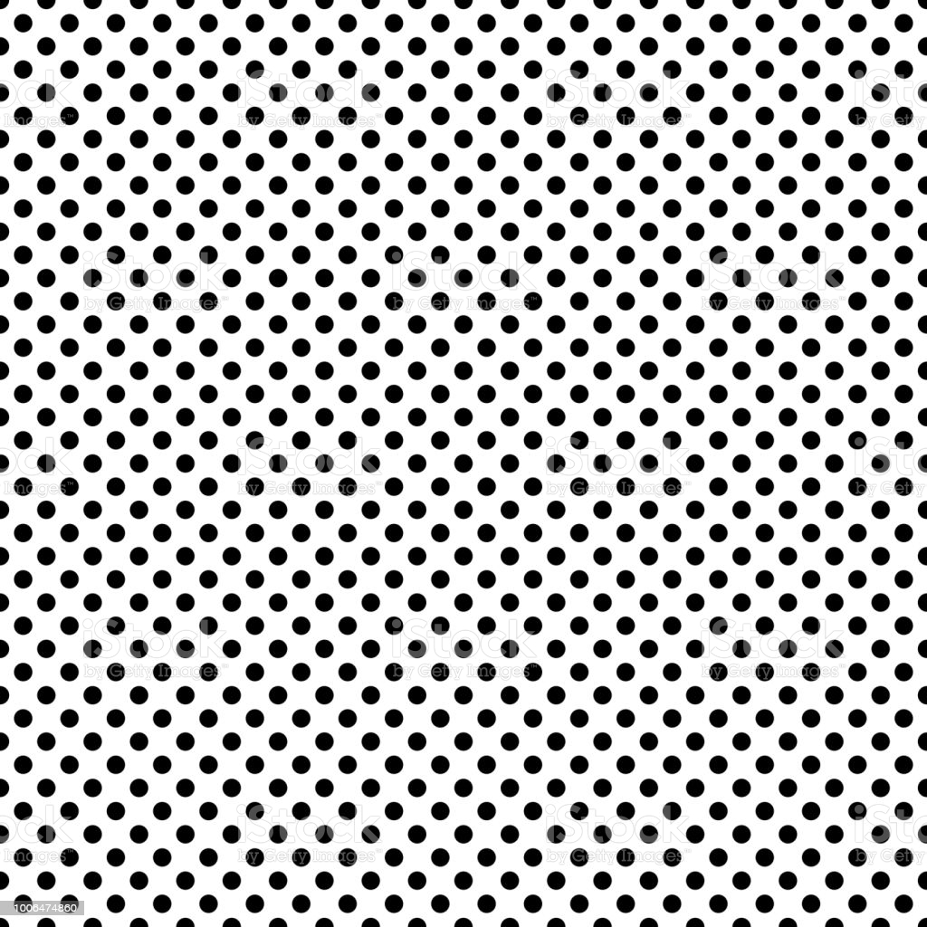 Classic Black And White Polka Dots Image Now