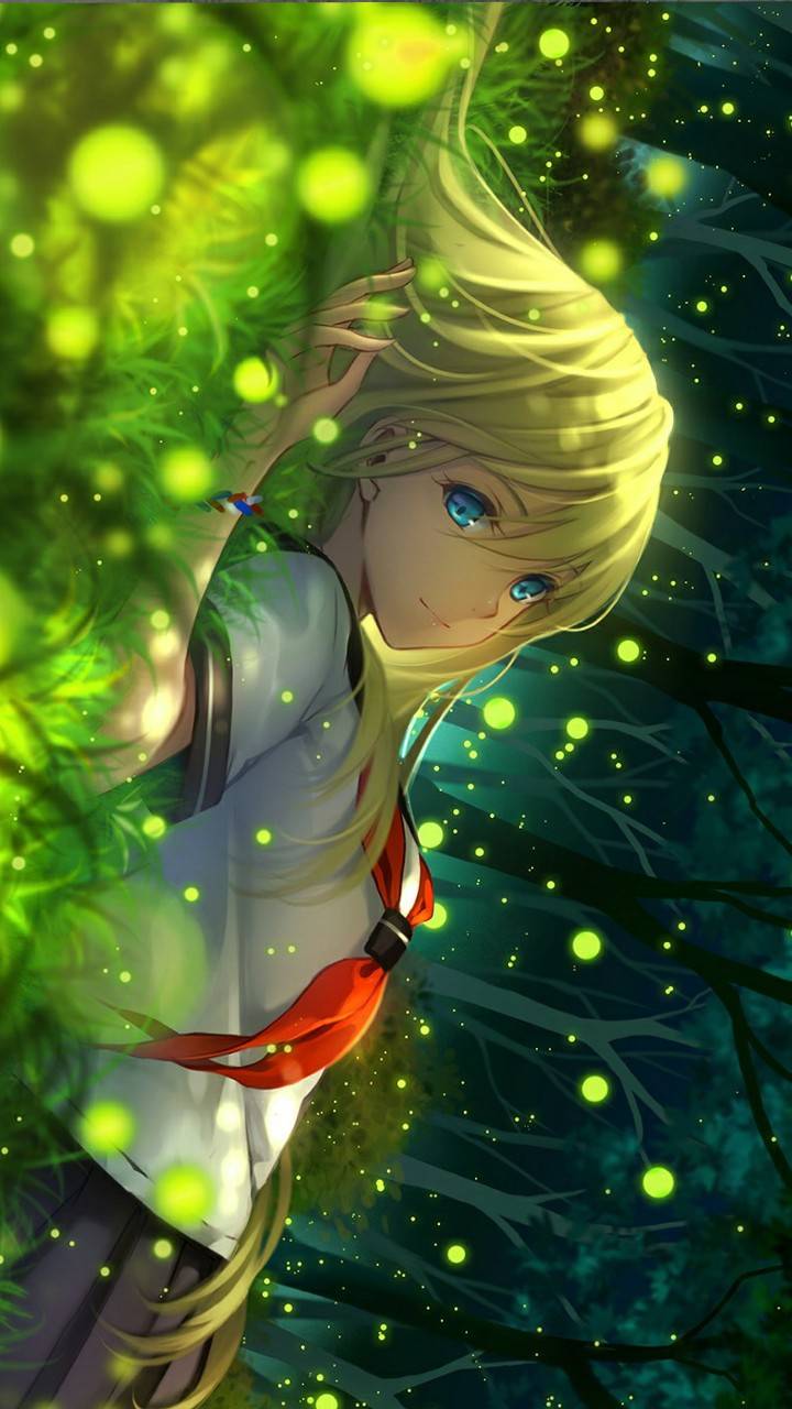 Glowing Anime Wallpaper Free Glowing Anime Background