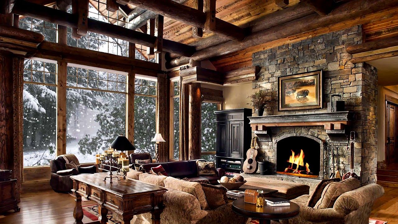 Winter Fireplace Wallpaper Free Winter Fireplace Background