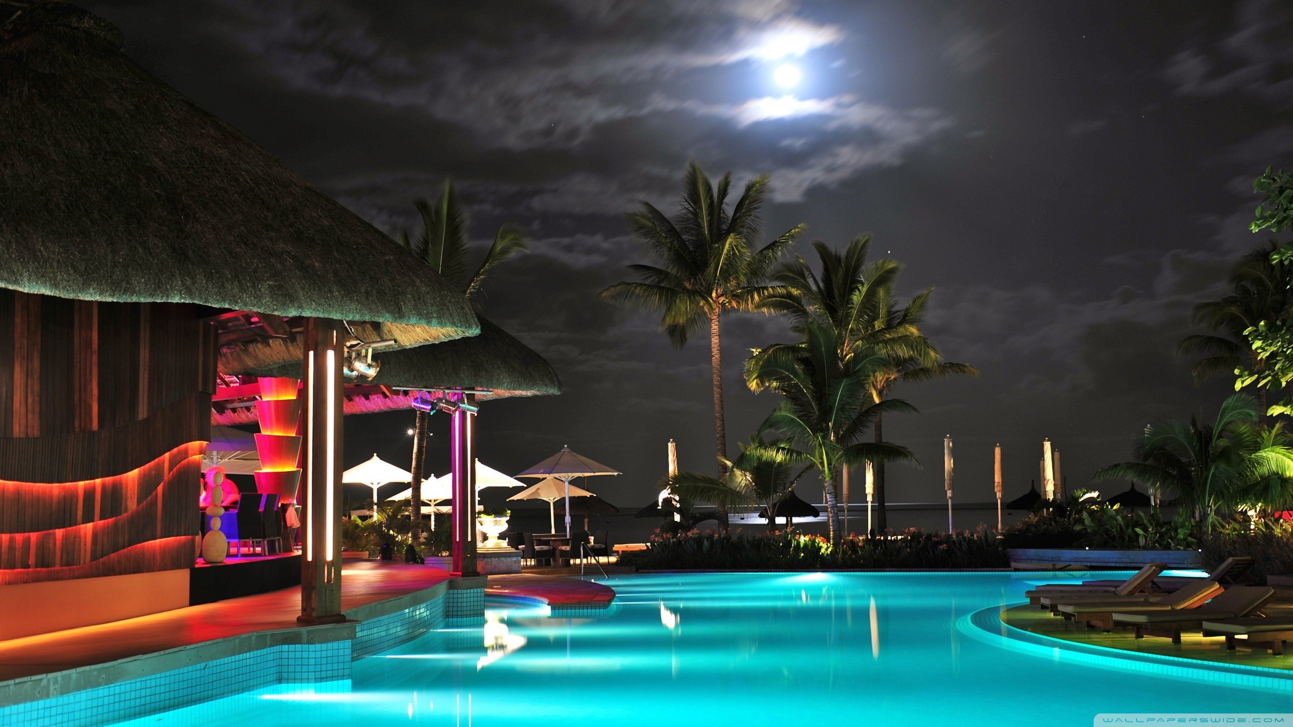 Luxury Pool At Night