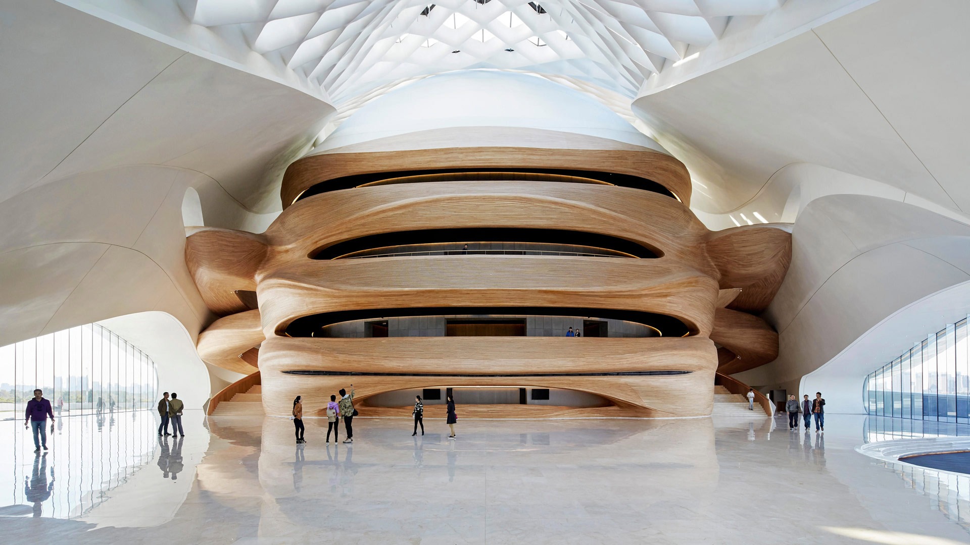 China Harbin Opera House 2016 Bing Desktop Wallpaper