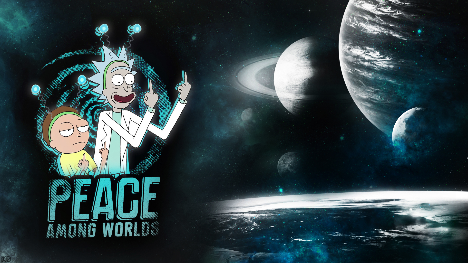 Rick And Morty Wallpaper Peace Among Worlds