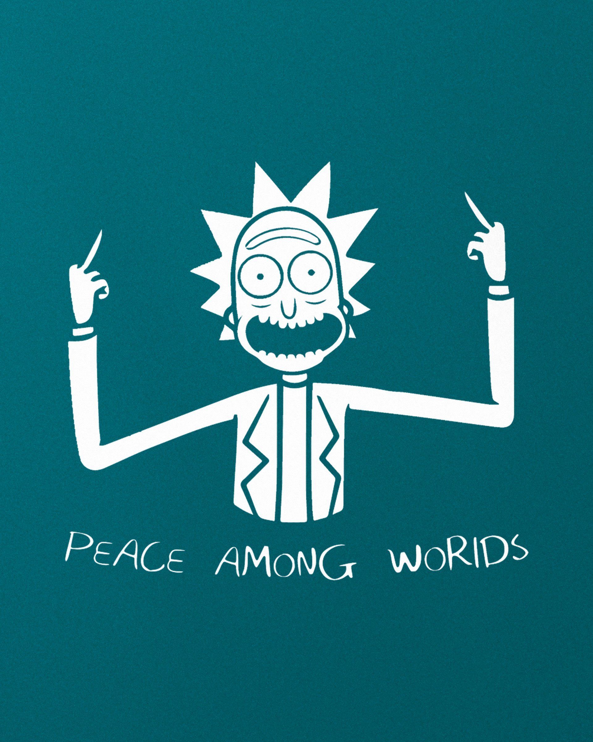 iPhone Wallpaper: iPhone Rick And Morty Wallpaper Peace Among Worlds