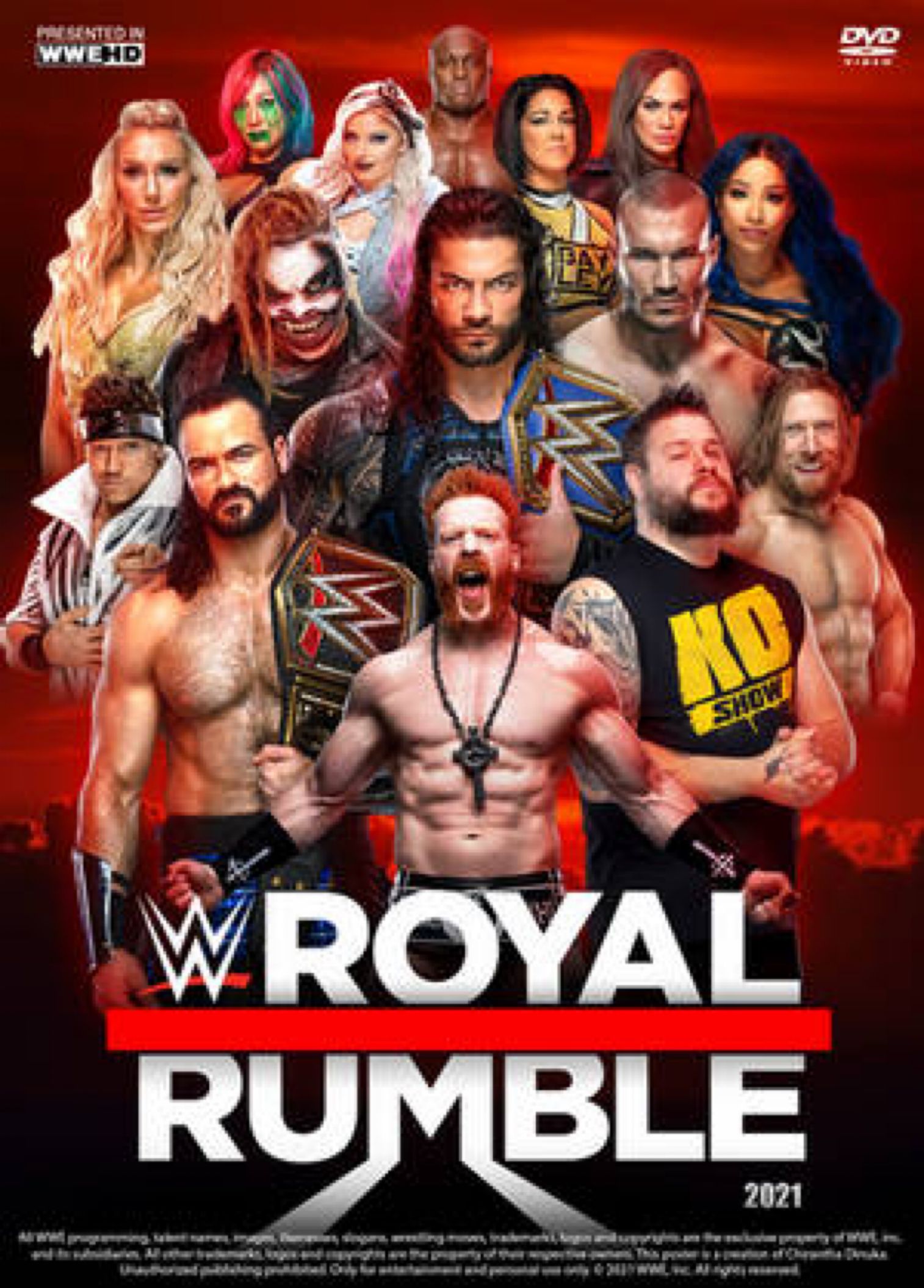 WWE Royal Rumble 2021 Poster. Wwe royal rumble, Royal rumble, Best wwe wrestlers