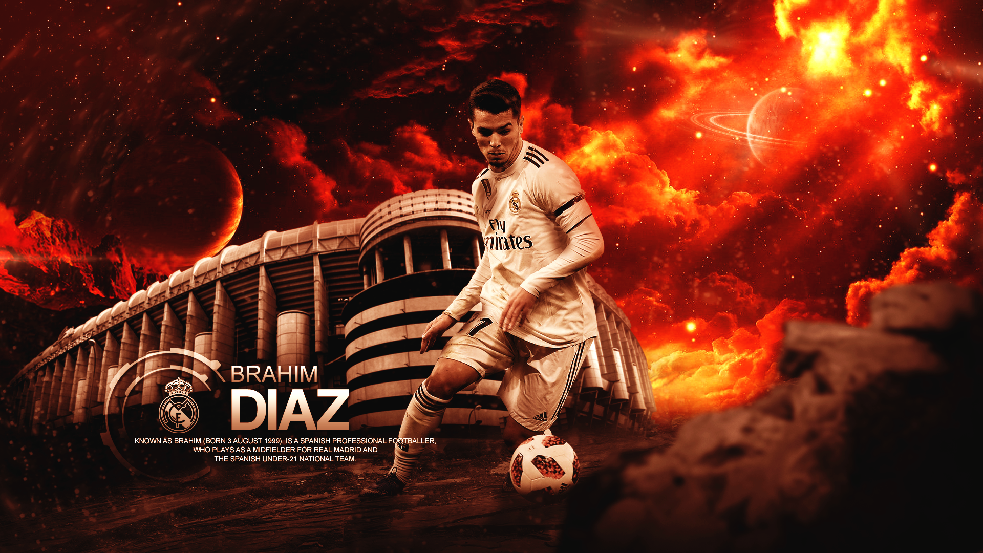 Sports Brahim Díaz HD Wallpaper