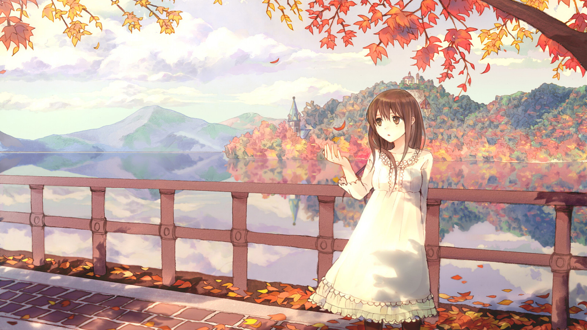 Wallpaper Desktop Anime Autumn