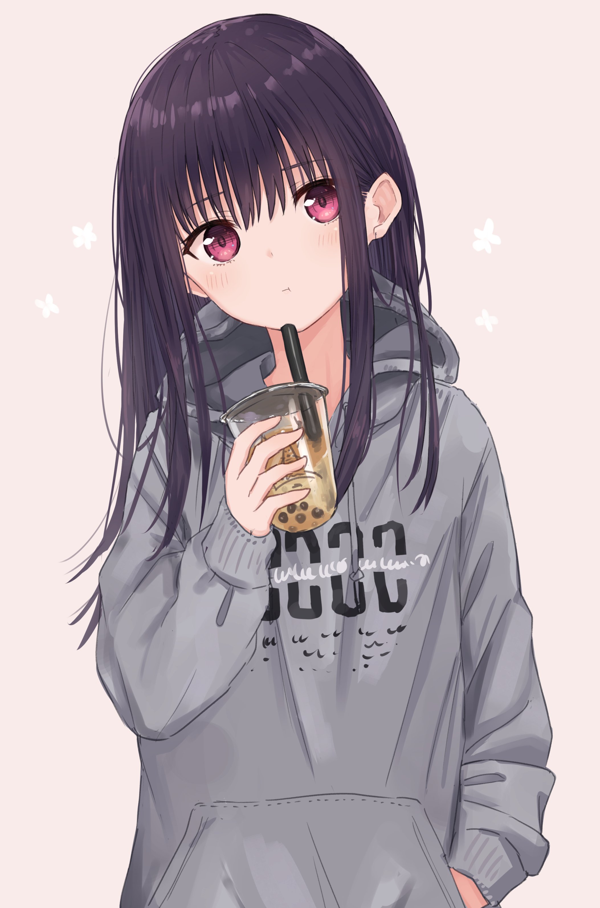 Anime City Girl with Bubble Tea 4K Wallpaper: Cute and Refreshing Style for  Your Screen — papr