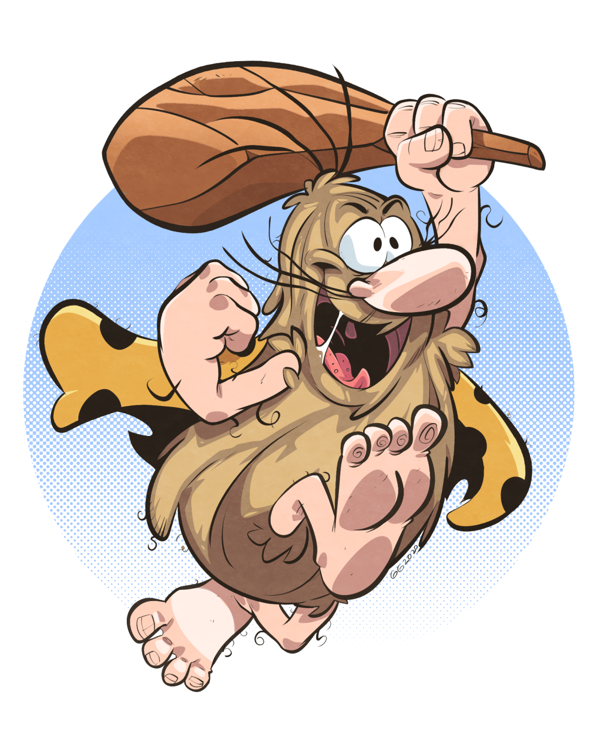 Captain Caveman Cartoon Character