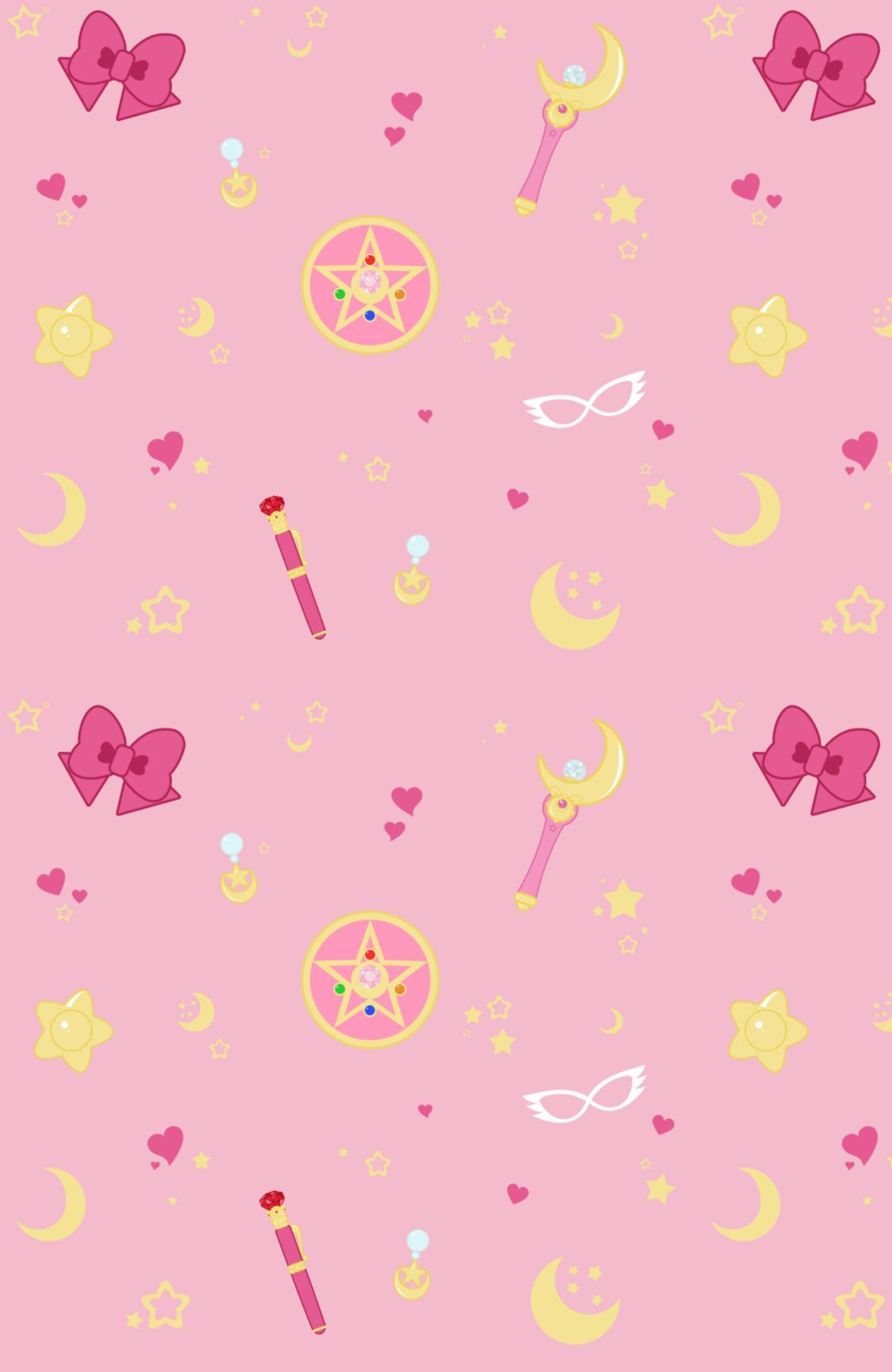 Sailor Moon Pattern Wallpaper