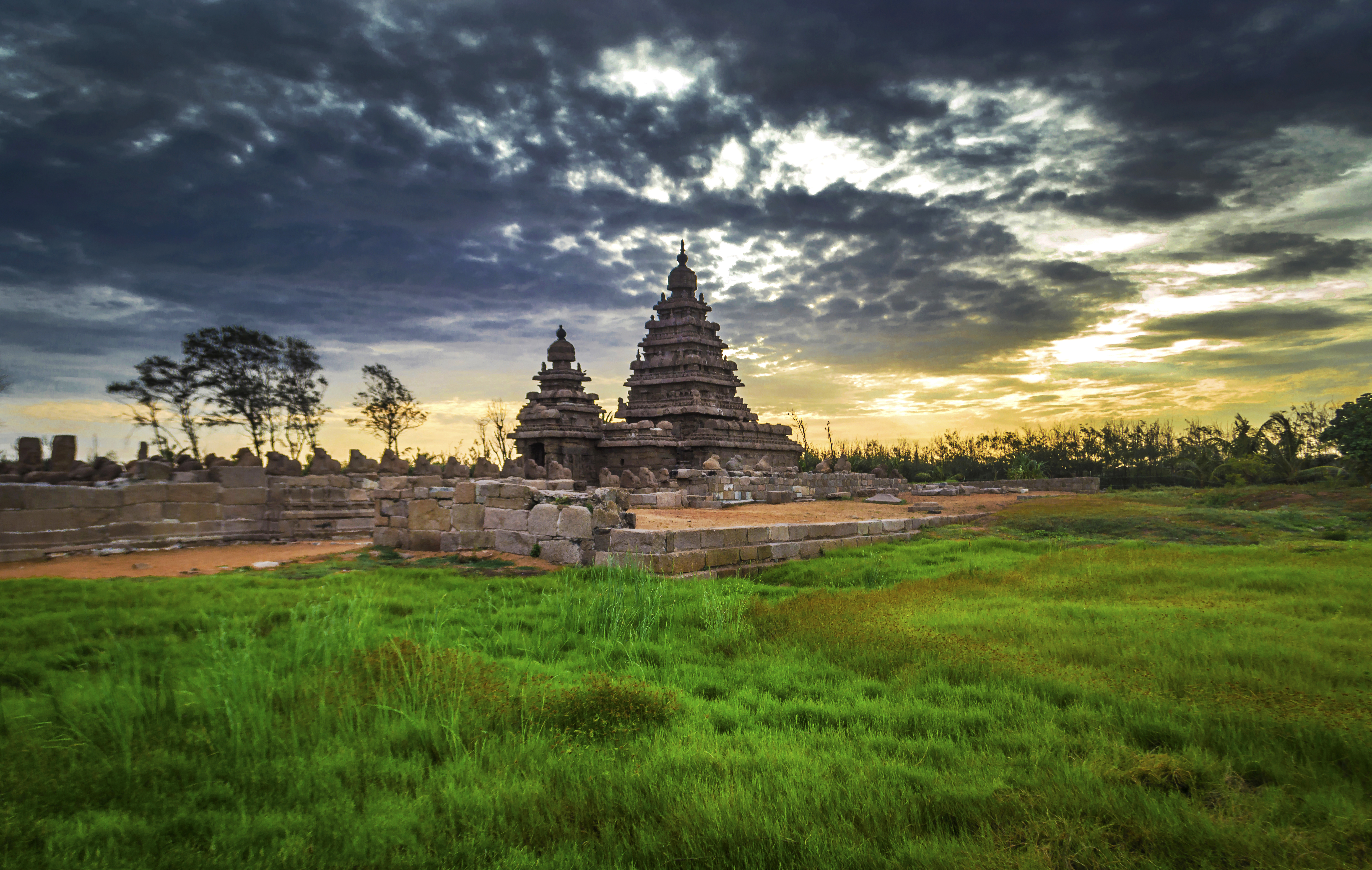 Mahabalipuram Shore Temple in 2023  Indian temple architecture Ancient  indian architecture Temple architecture