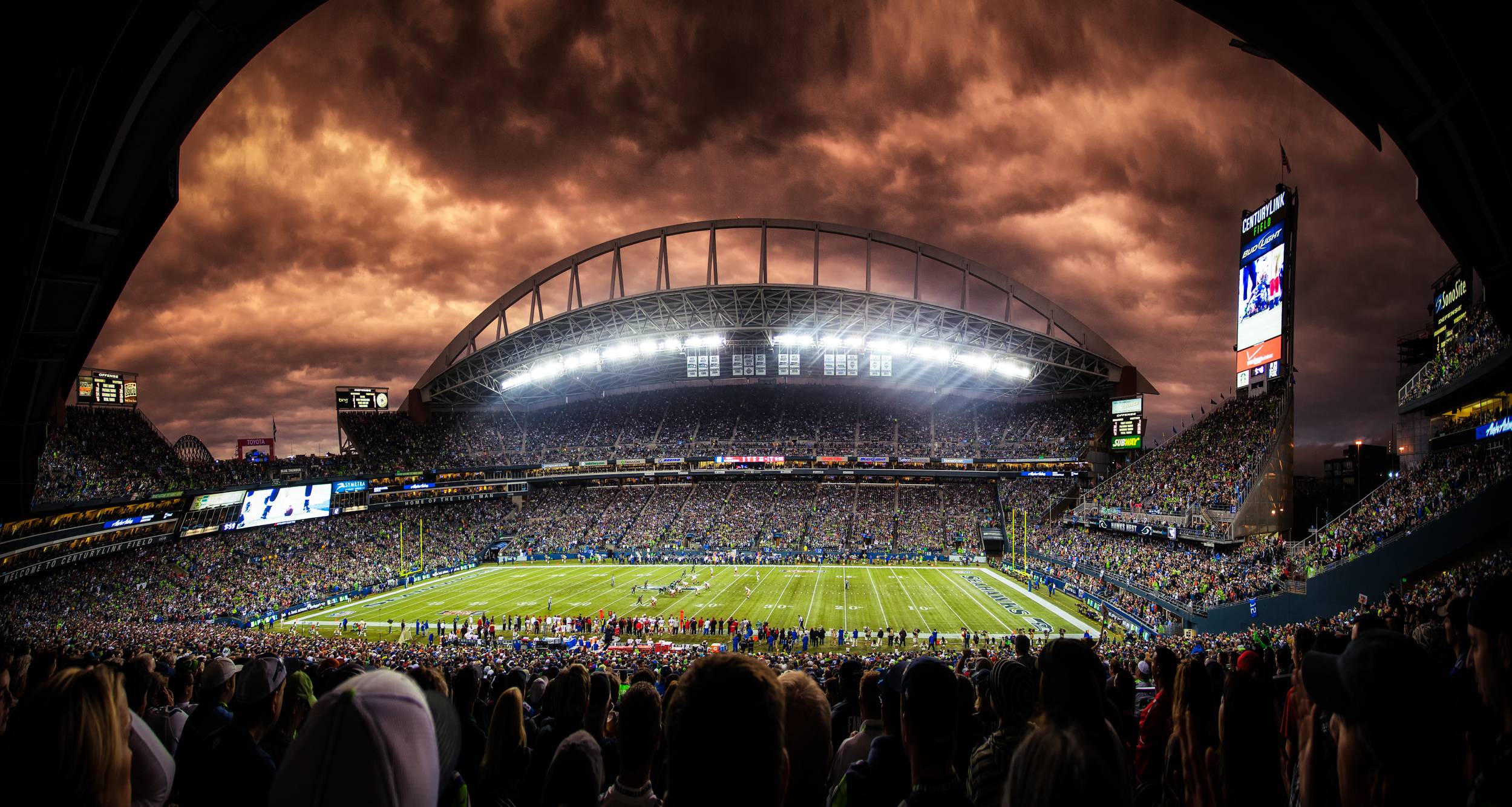 Football stadium wallpaper