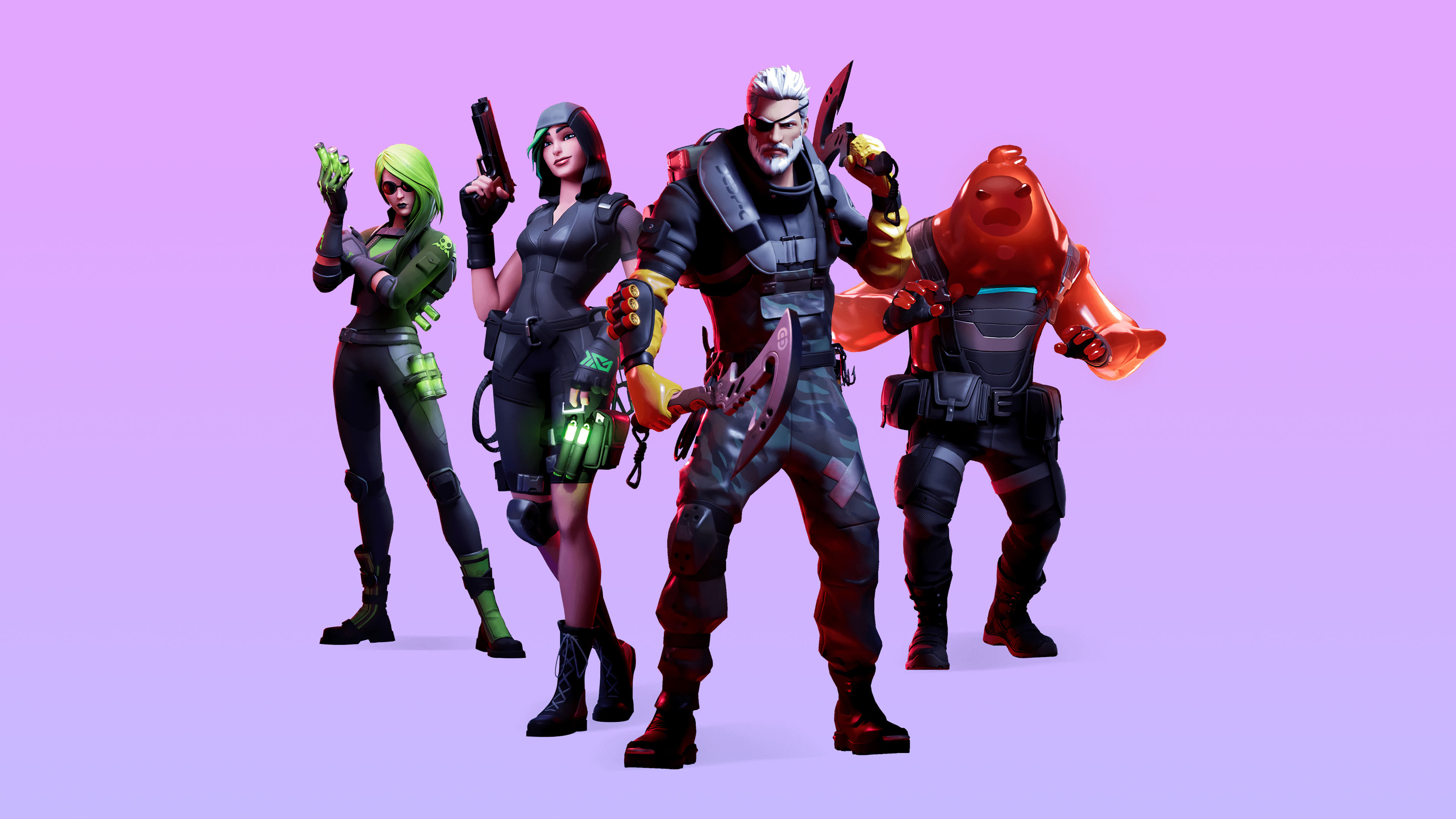 Fortnite Chapter 2 Season 1 Battle Pass Skins UHD 4K Wallpaper