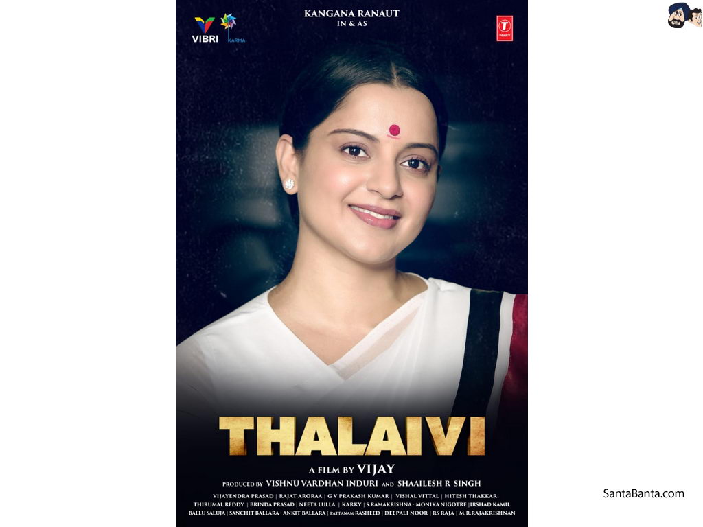 Kangna Ranaut in AL. Vijay`s multilingual biopic film `Thalaivi` (Release June 26th, 2020)