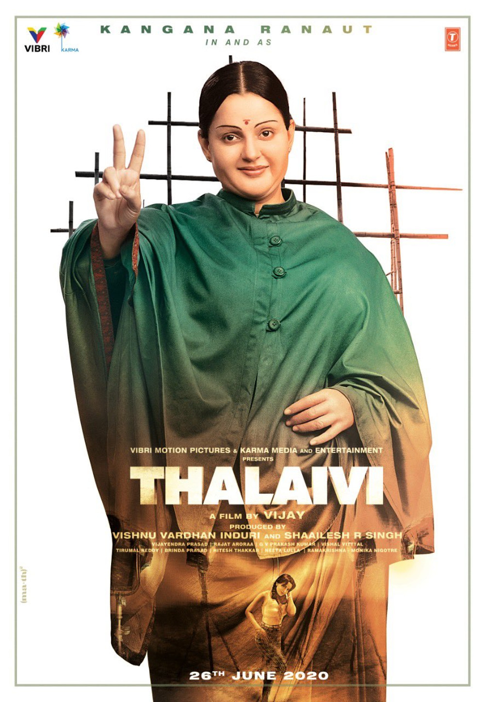 Kangana Ranaut Thalaivi First Look Poster HD. New Movie Posters