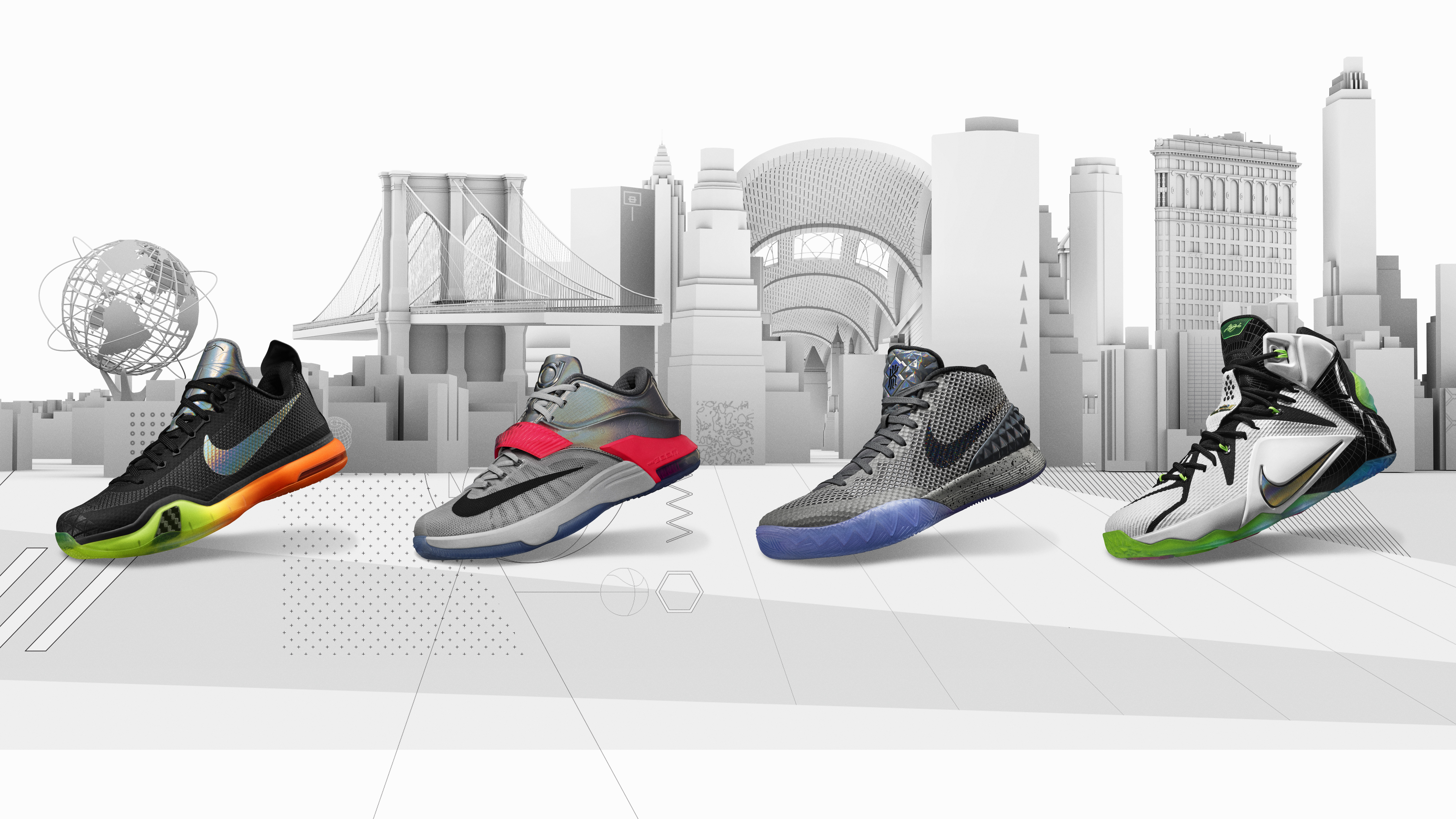 Nike Basketball Collection Honors Nyc's Iconic Cityscape Nike Basketball Shoes