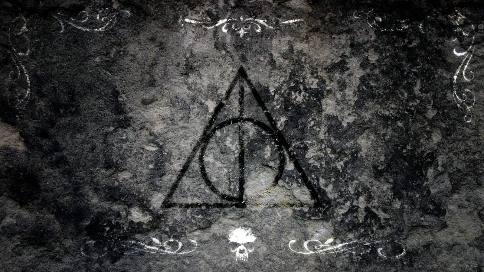 #Harry Potter and the Deathly Hallows, #reliques, #Harry Potter, #movies, #artwork, #symbols, wallpaper. Mocah HD Wallpaper