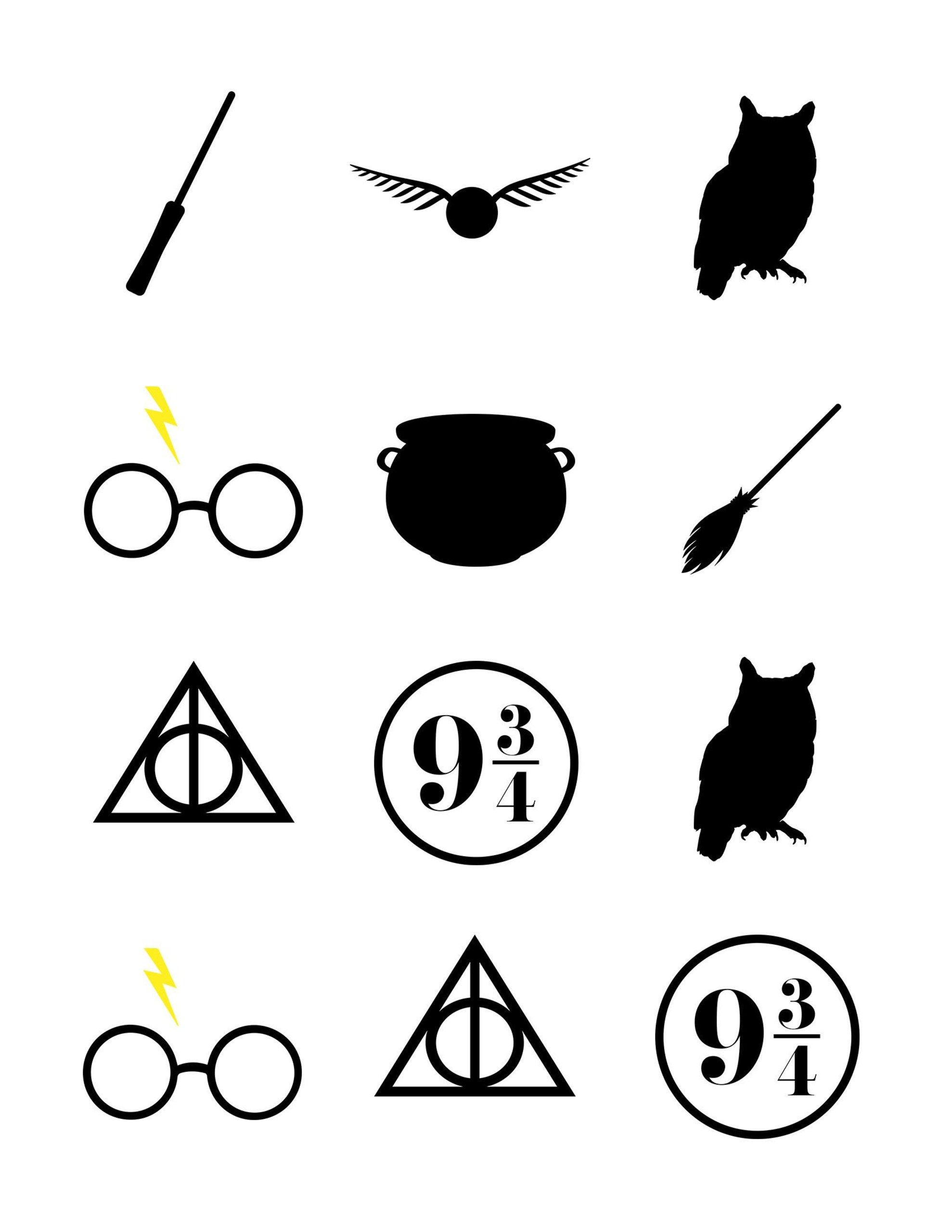 Harry Potter Symbols Wallpaper
