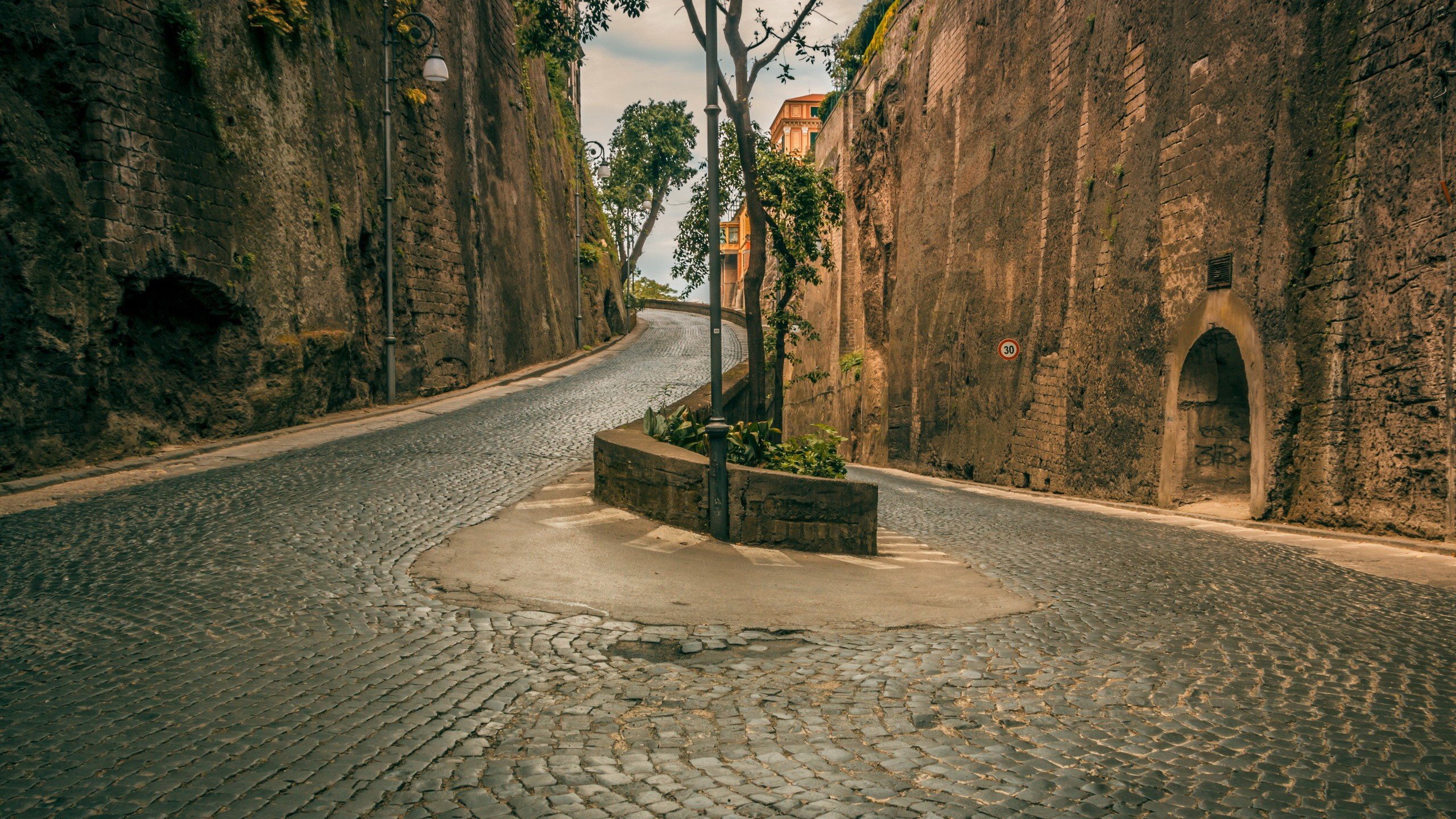 #Italy, #cobblestone, #road, #street, #Sorrento, wallpaper. Mocah HD Wallpaper